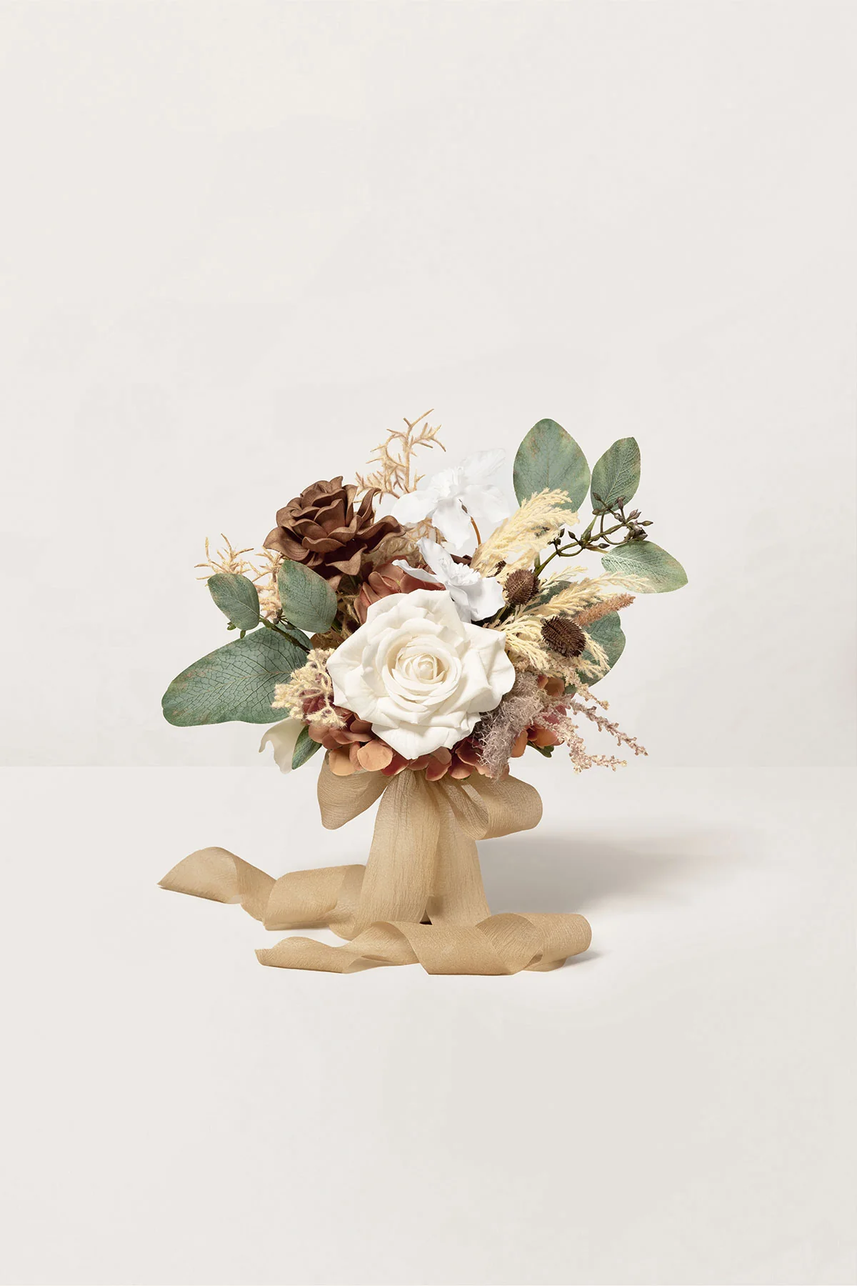 Bridesmaid Posy in Earth Brown & Beige - Image 7