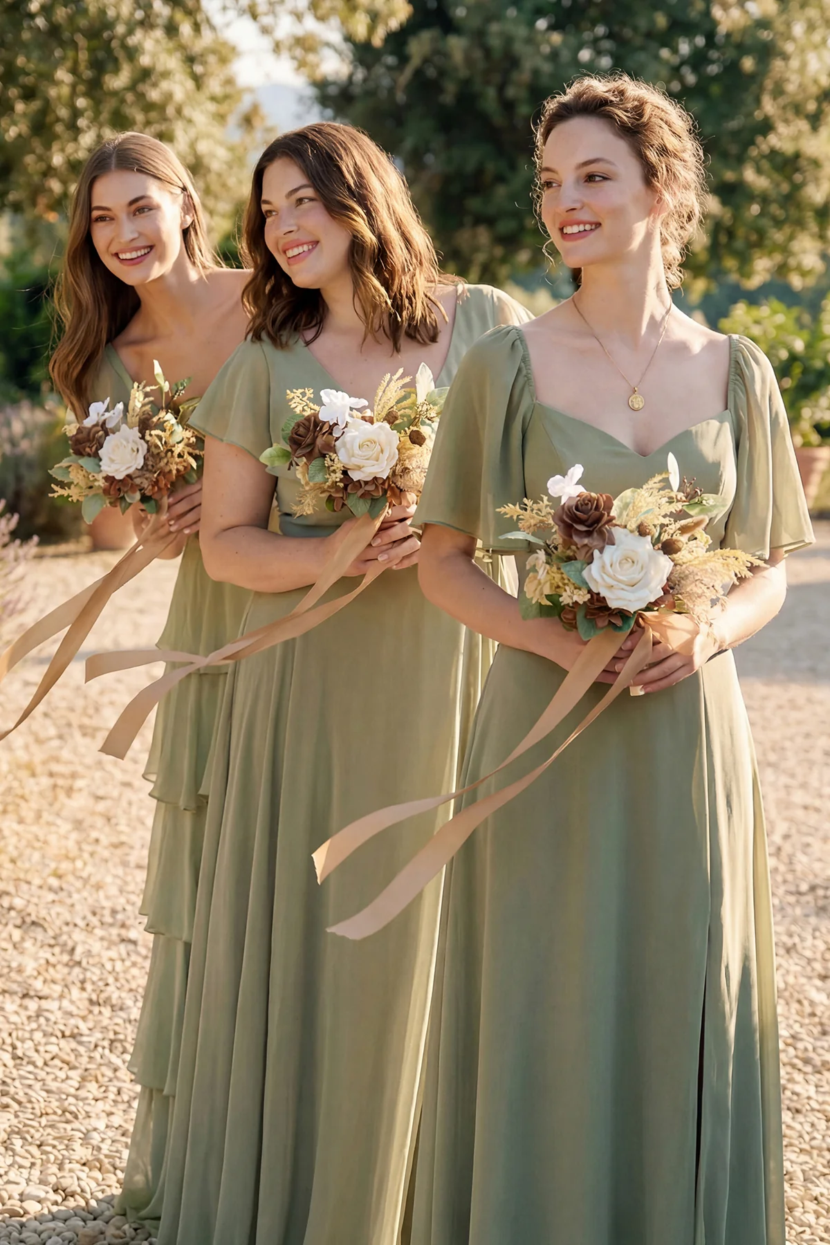 Bridesmaid Posy in Earth Brown & Beige - Image 9