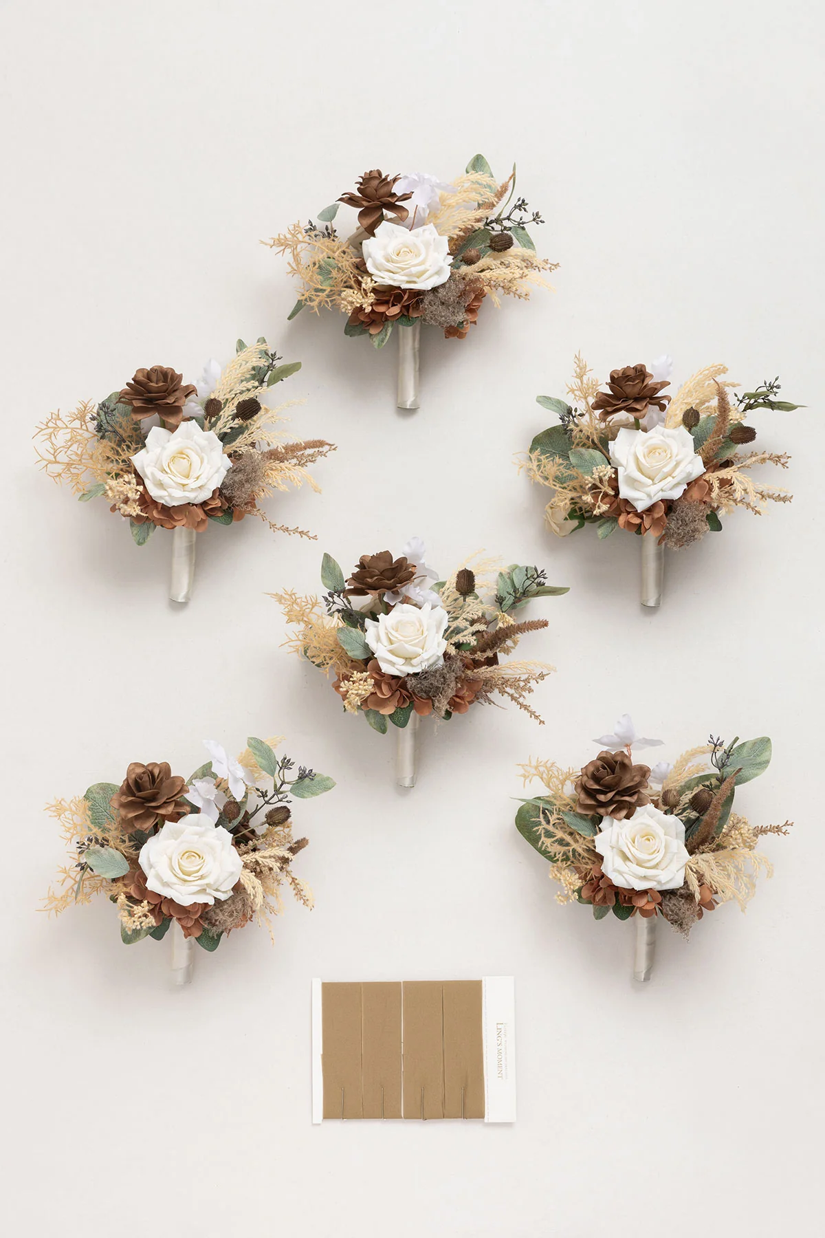 Bridesmaid Posy in Earth Brown & Beige - Image 5