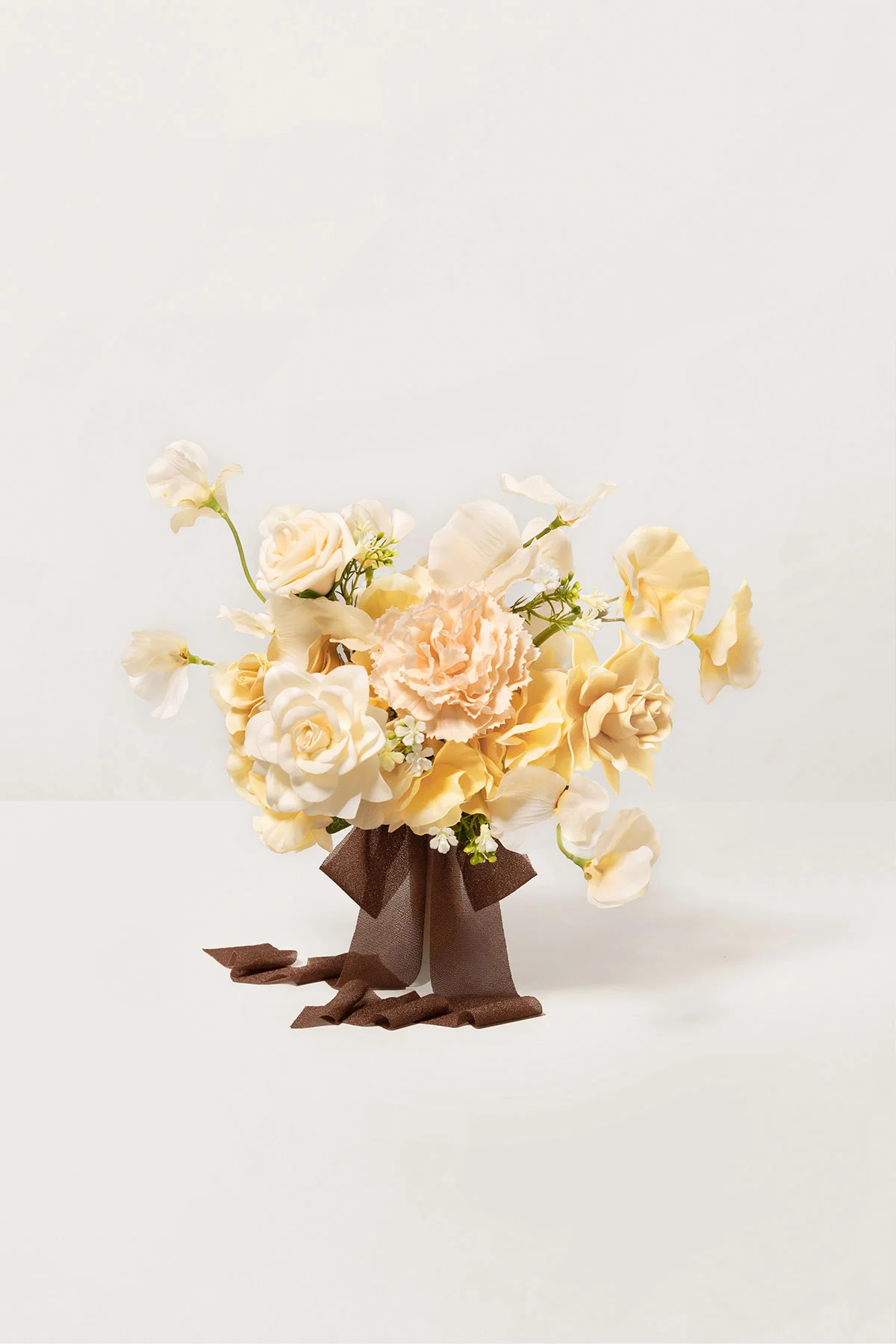Bridesmaid Posy in Earth Brown & Butter Yellow | Clearance - Image 8