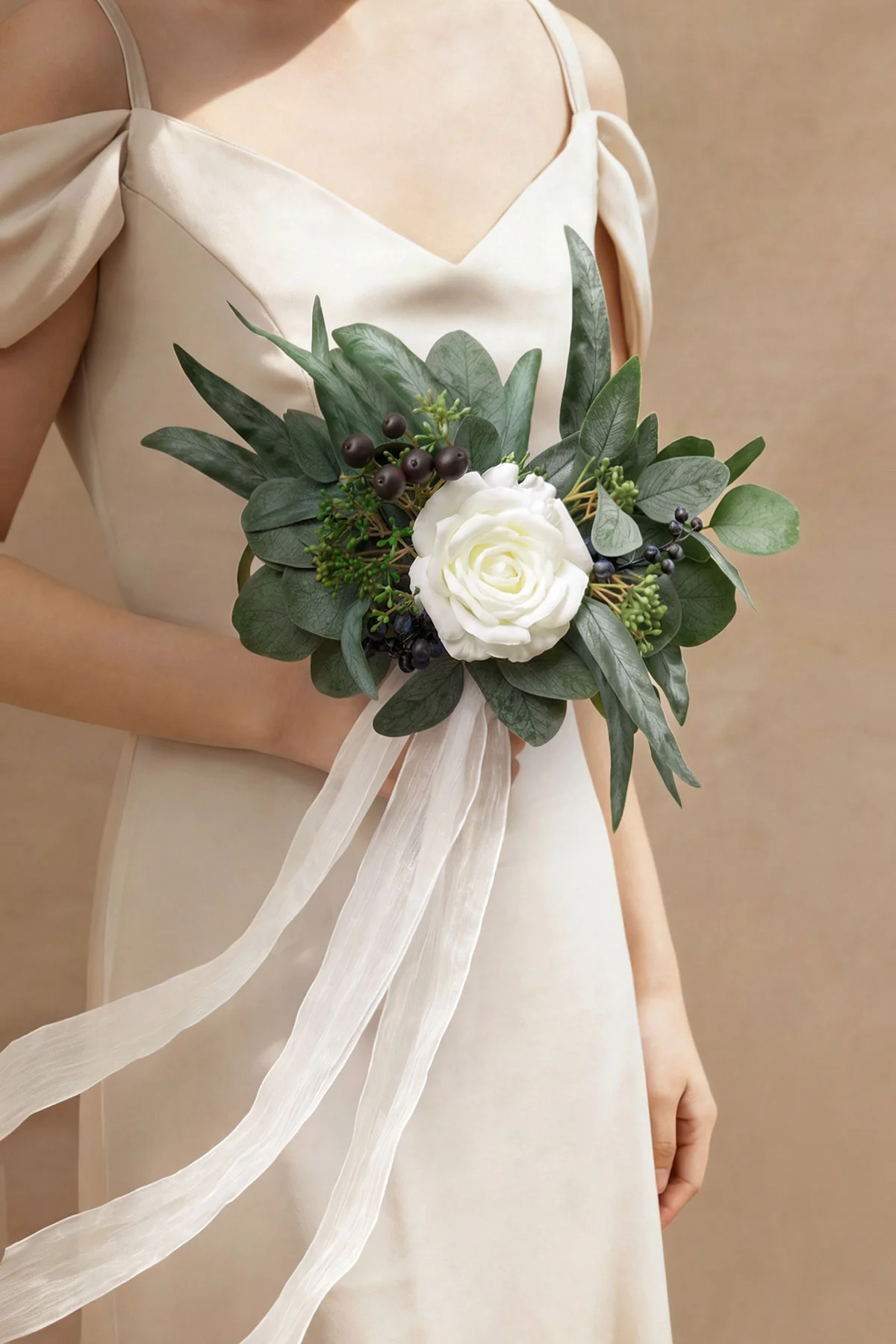 Bridesmaid Posy in Natural Whites (Set of 6) | Clearance - Image 2