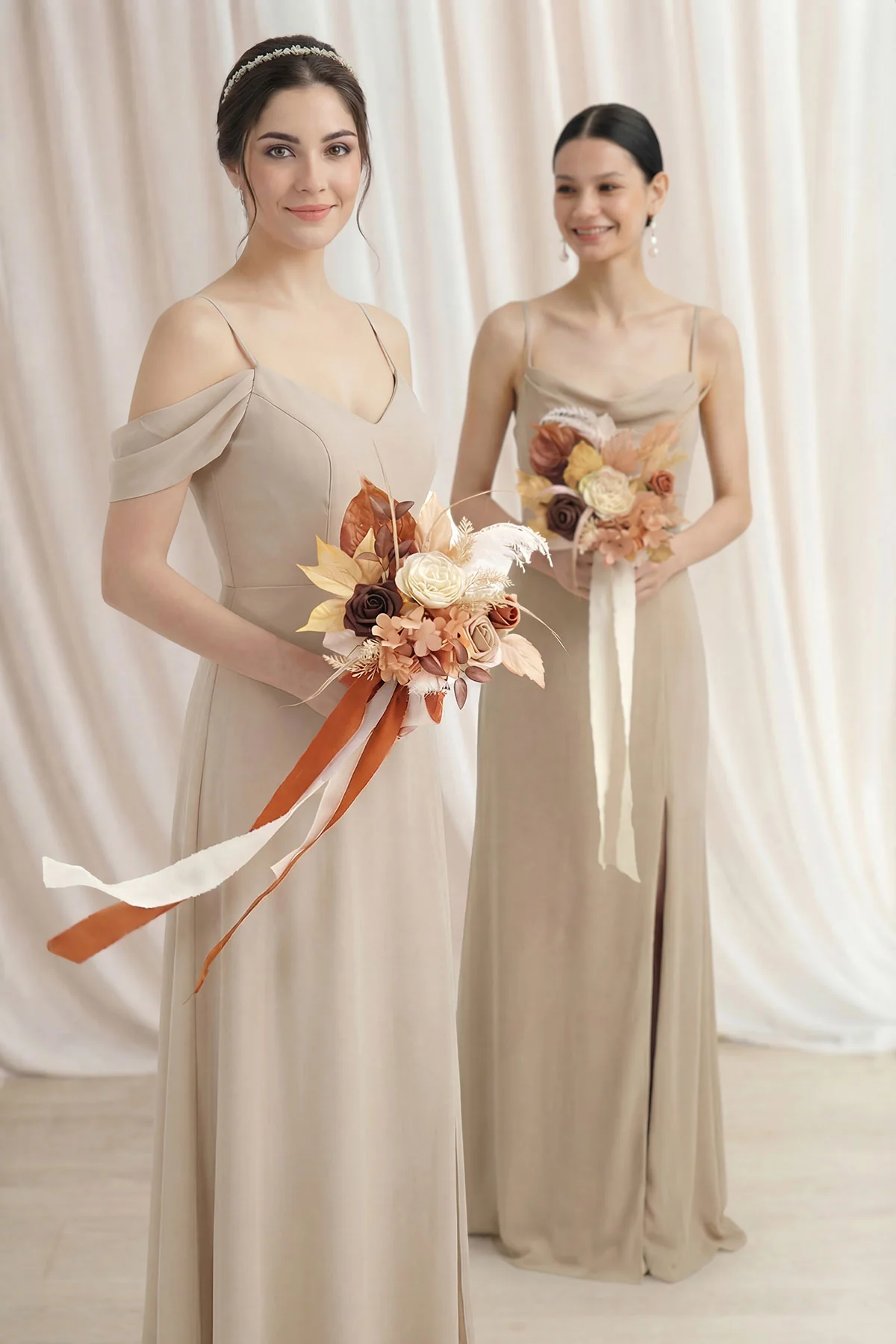 Bridesmaid Posy in Rust & Sepia | Clearance - Image 2