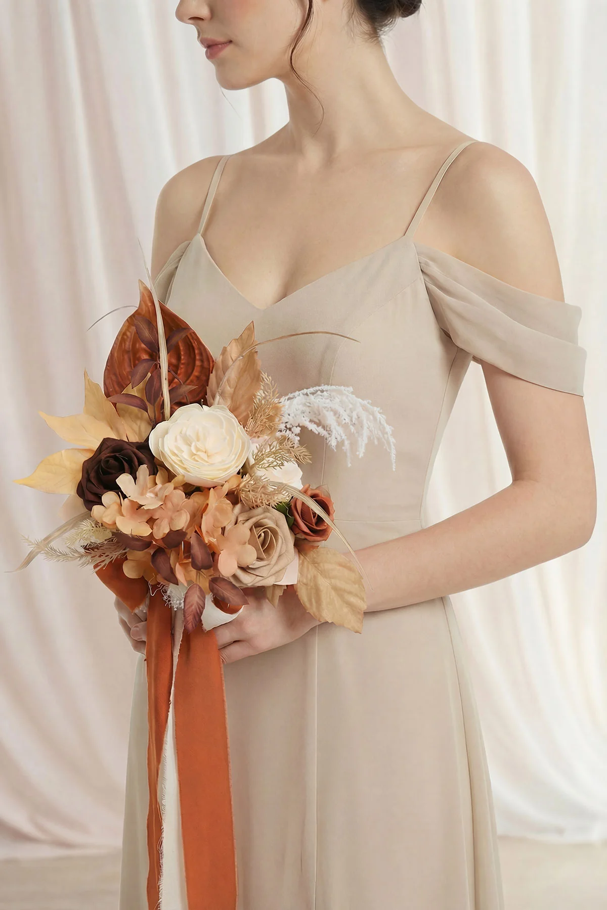 Bridesmaid Posy in Rust & Sepia | Clearance - Image 3