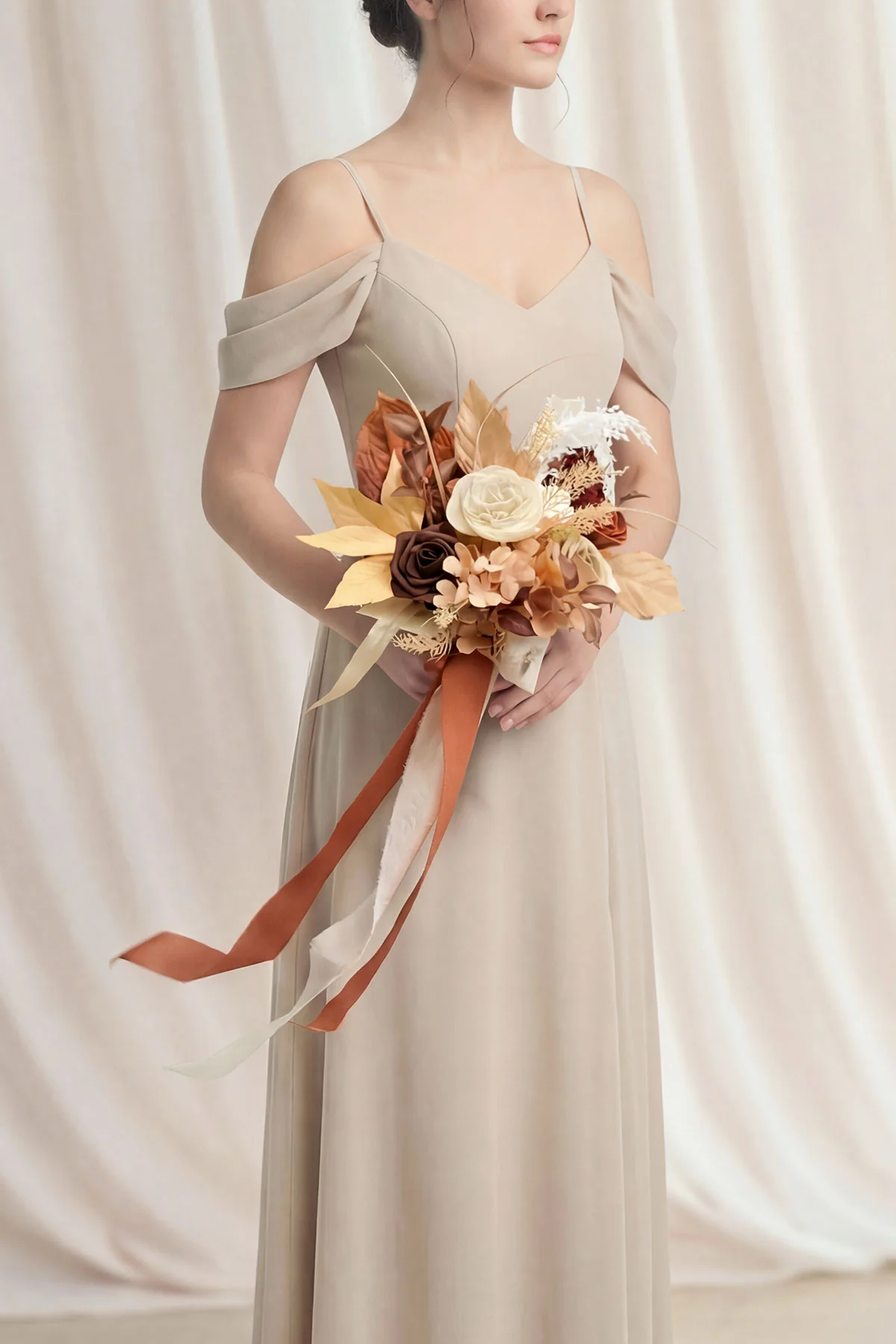 Bridesmaid Posy in Rust & Sepia | Clearance - Image 4