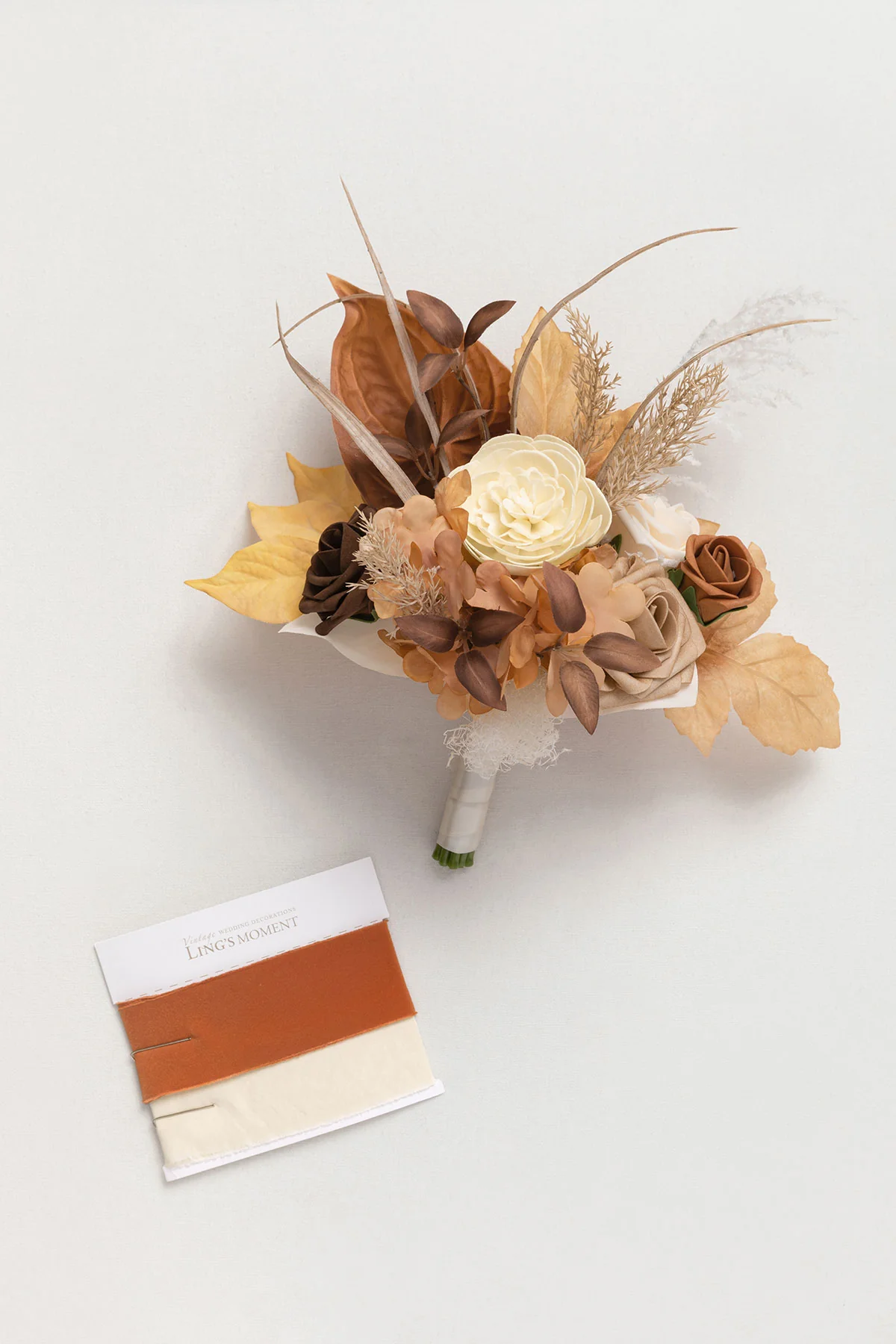 Bridesmaid Posy in Rust & Sepia | Clearance - Image 6