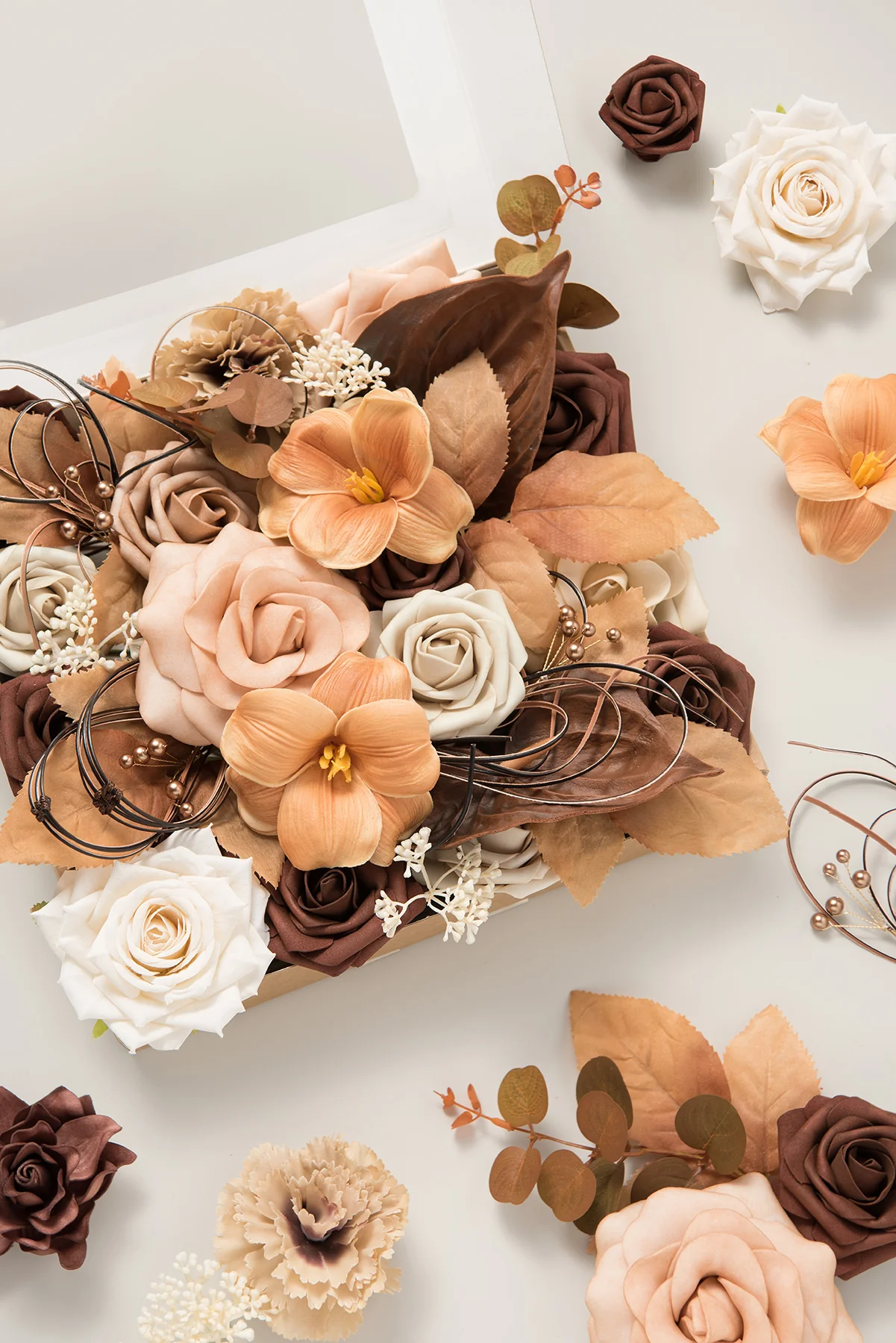 Brown & Beige Designer Flower Boxes - Image 7