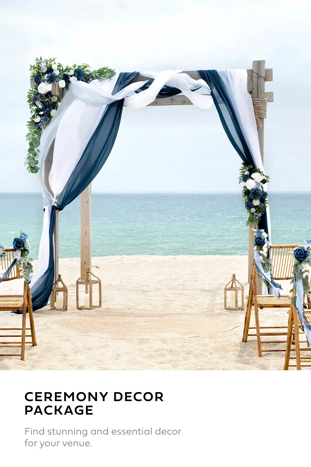 Wedding Flower Packages in Dusty Blue & Navy - Image 18