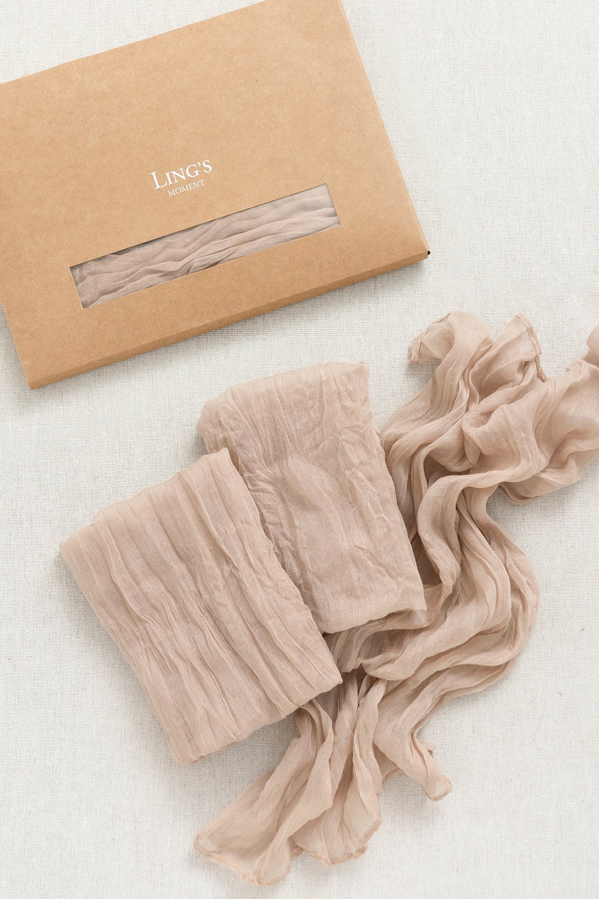 Cheesecloth Napkins in Warm Sand - Image 5