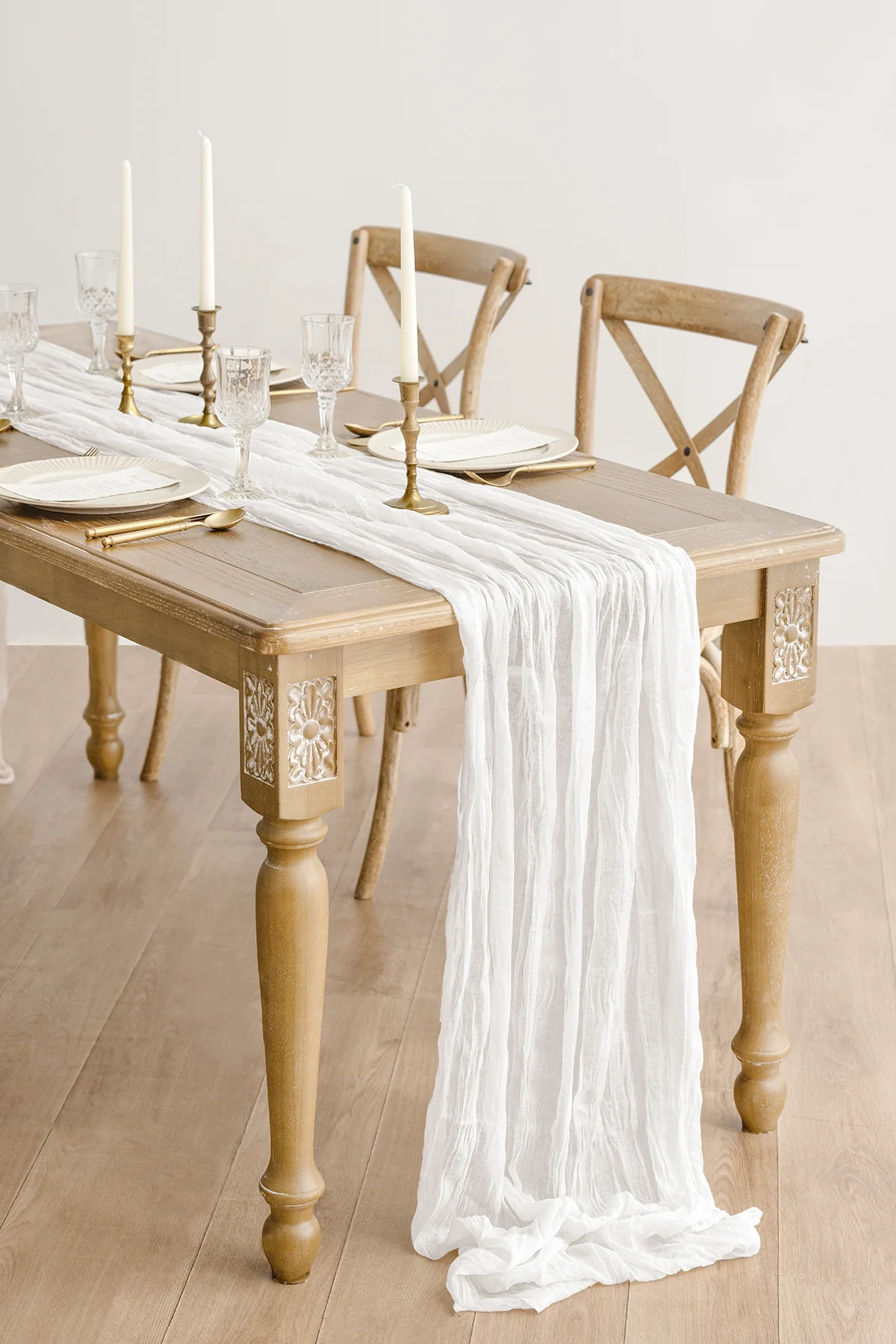 Cheesecloth Napkins & Table Runner Set for Reception - Image 14