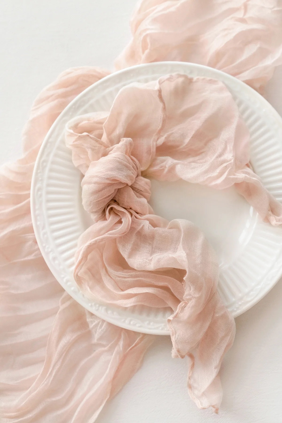 Cheesecloth Napkins & Table Runner Set for Reception - Image 2