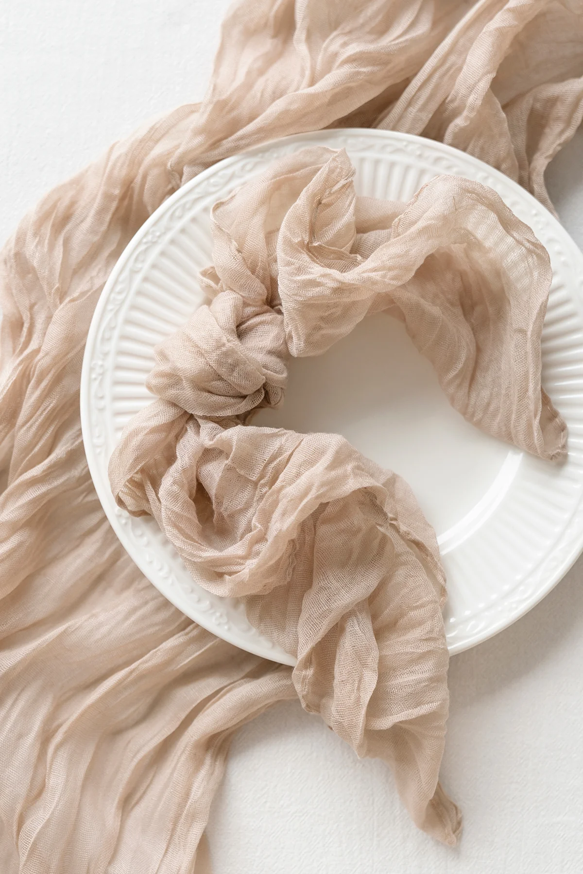 Cheesecloth Napkins & Table Runner Set for Reception - Image 26