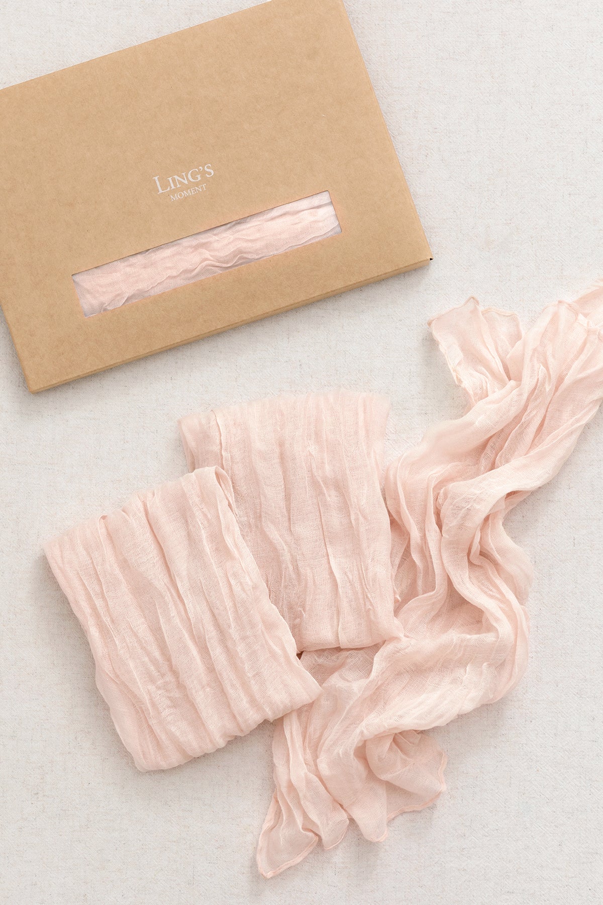 Cheesecloth Napkins & Table Runner Set for Reception - Image 4