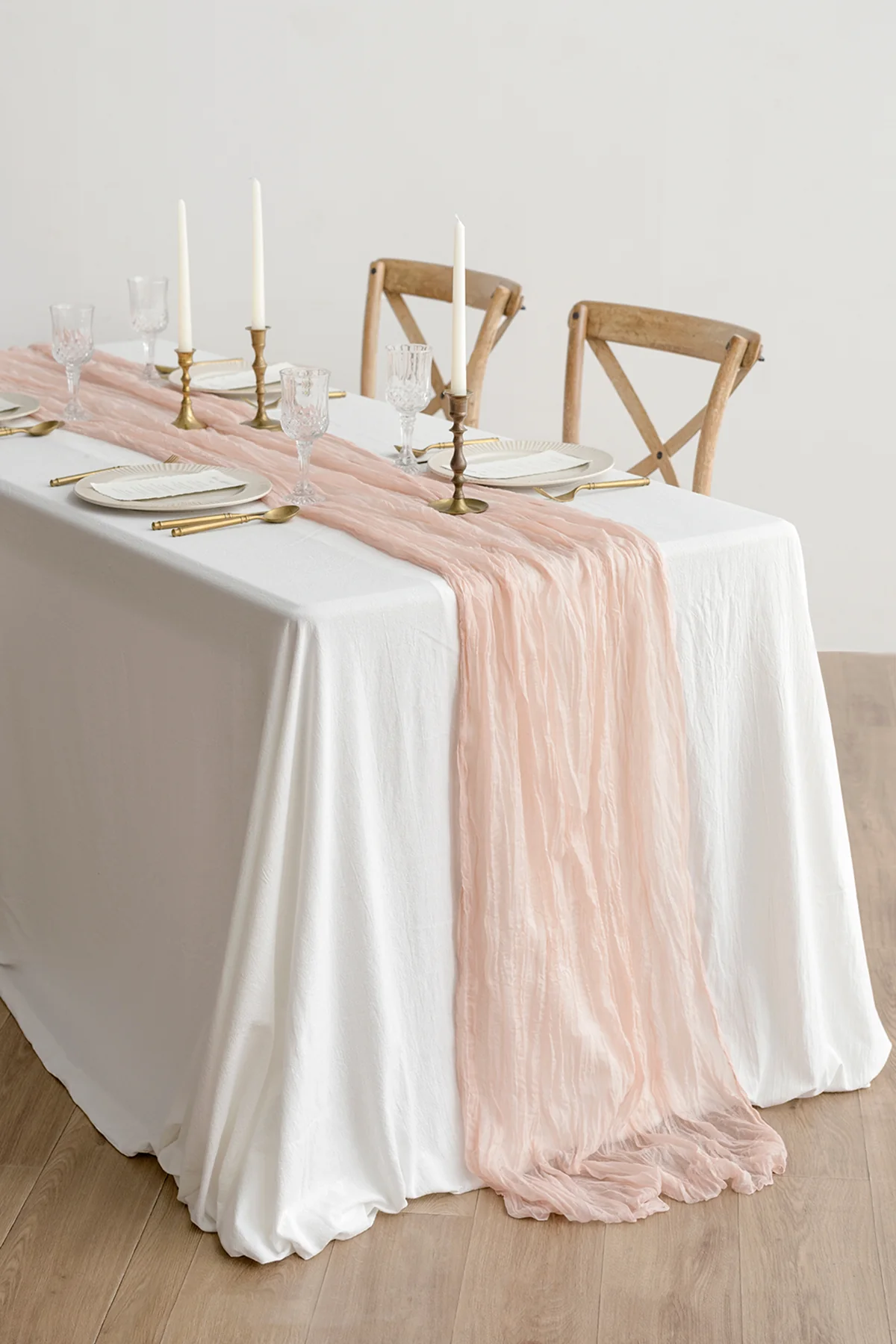 Cheesecloth Napkins & Table Runner Set for Reception - Image 6