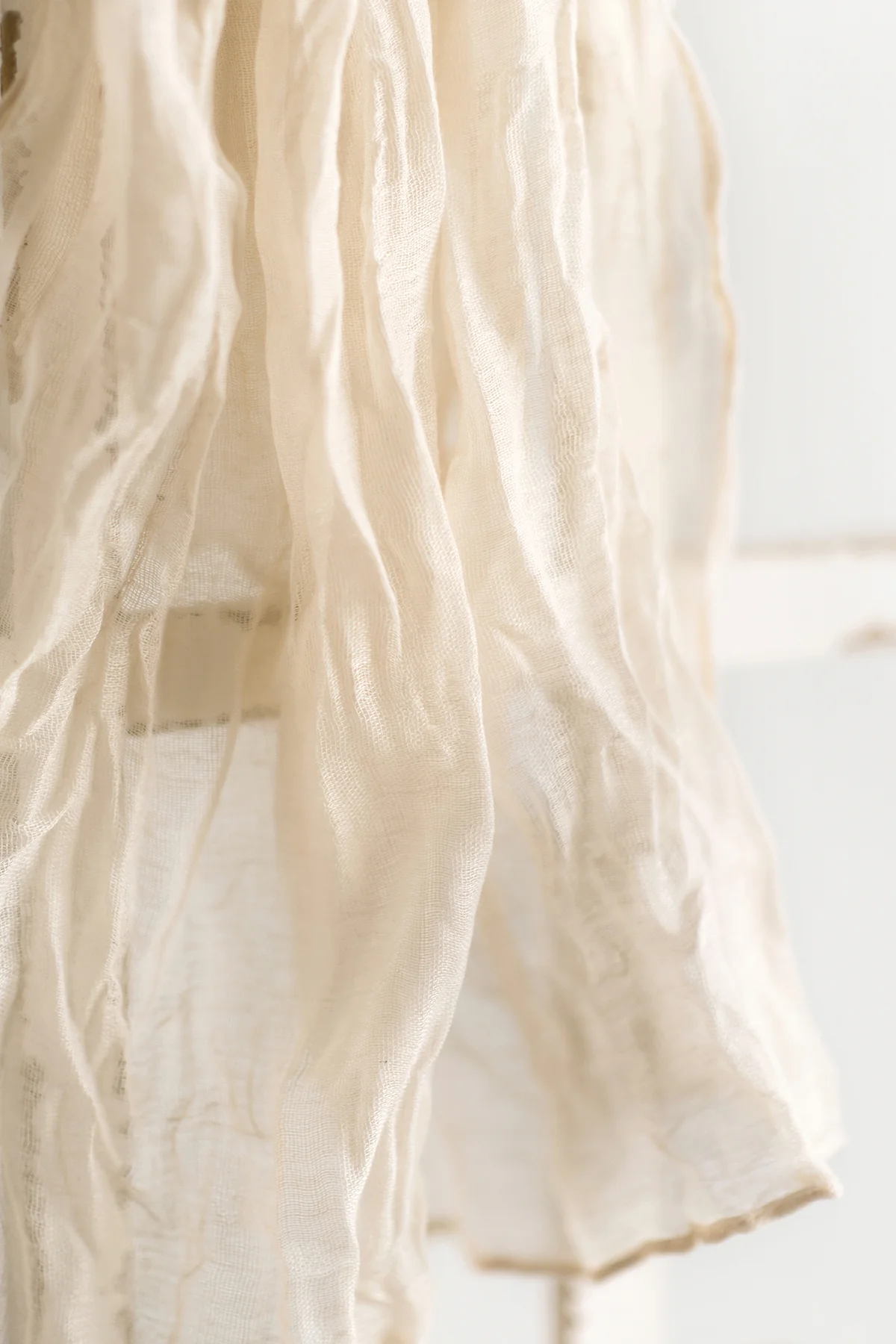Cheesecloth Napkins in Ivory (Set of 10) | Clearance - Image 3