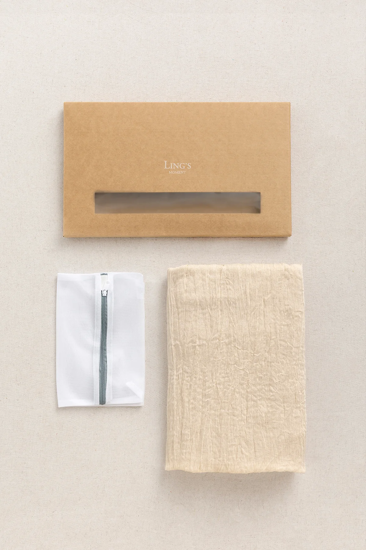 Cheesecloth Table Runner in Ivory | Clearance - Image 5