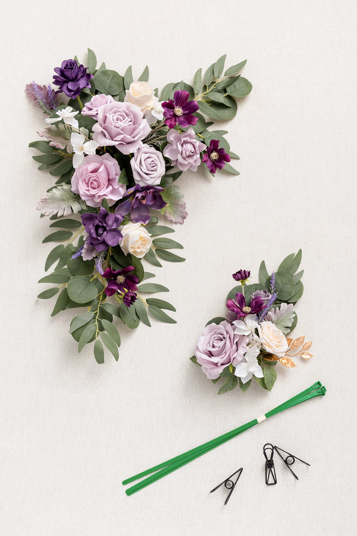 Combo Set Flower Sign Decor in Lilac & Gold | Clearance - Image 5