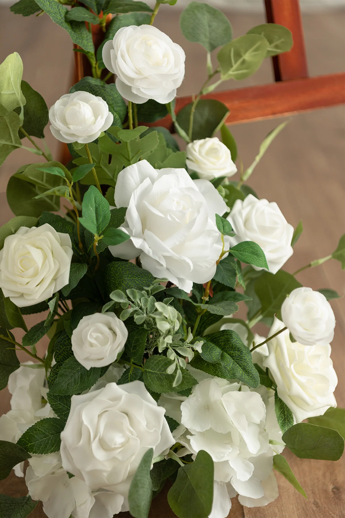 Deluxe Combo Set Flower Sign Decor in White & Sage - Image 4