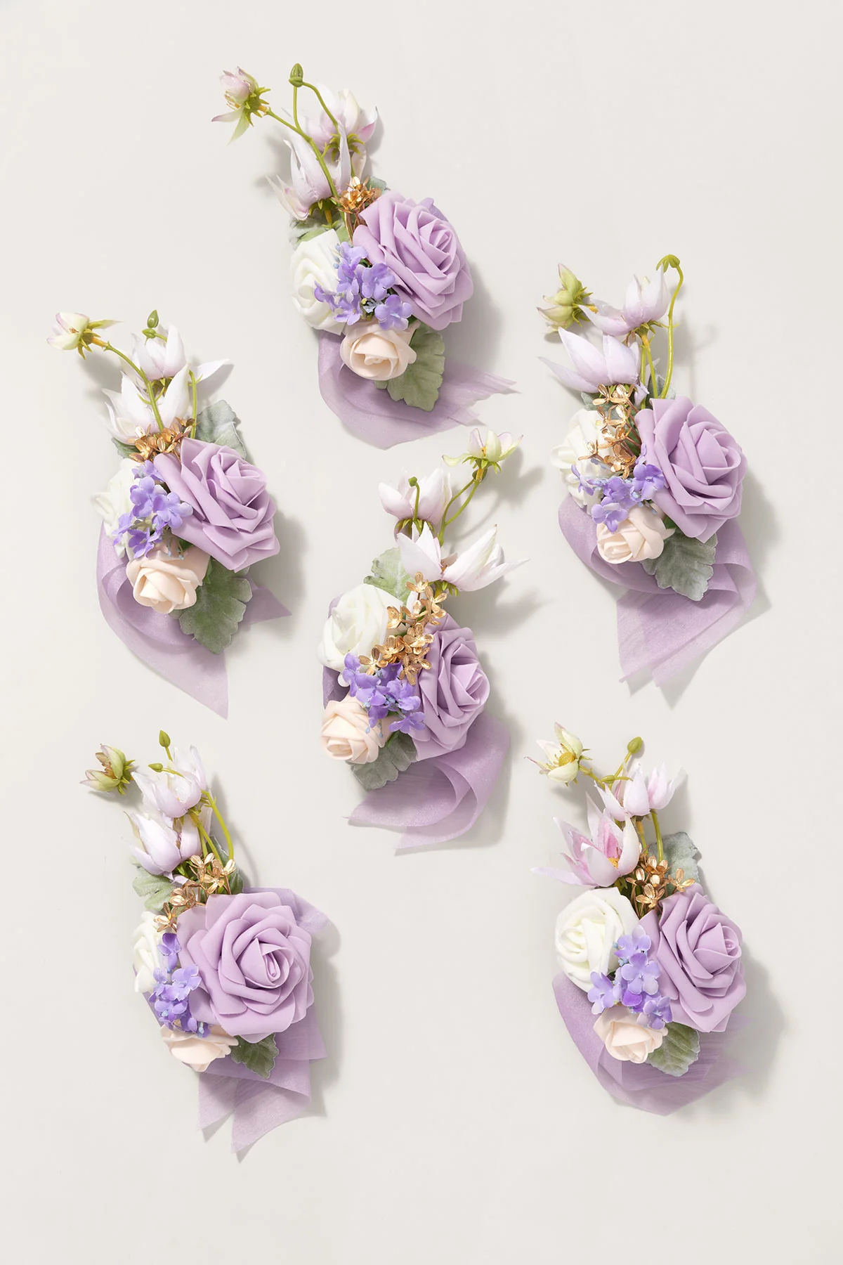 Deluxe Wedding Flower Package in Lilac & Gold - Image 5