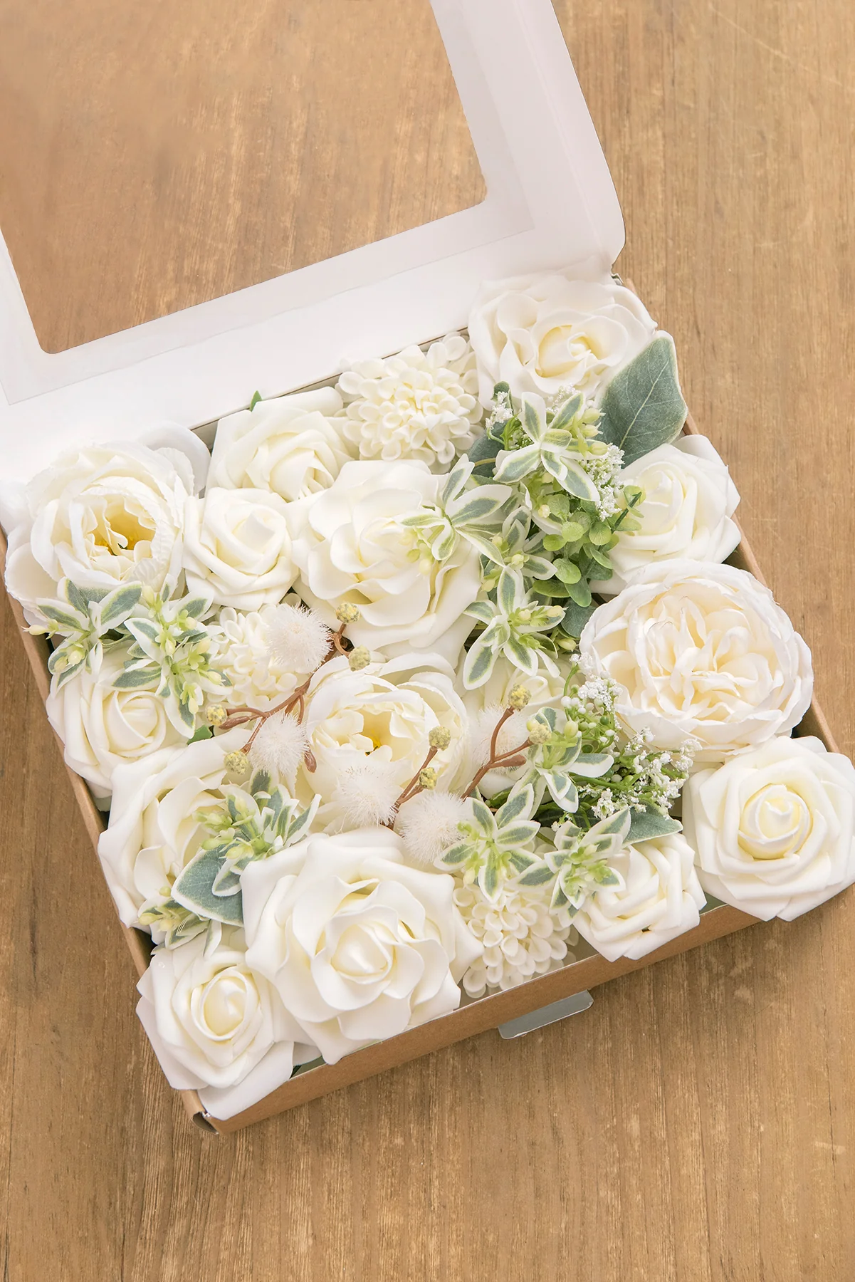 Natural White & Ivory Designer Flower Boxes - Image 7