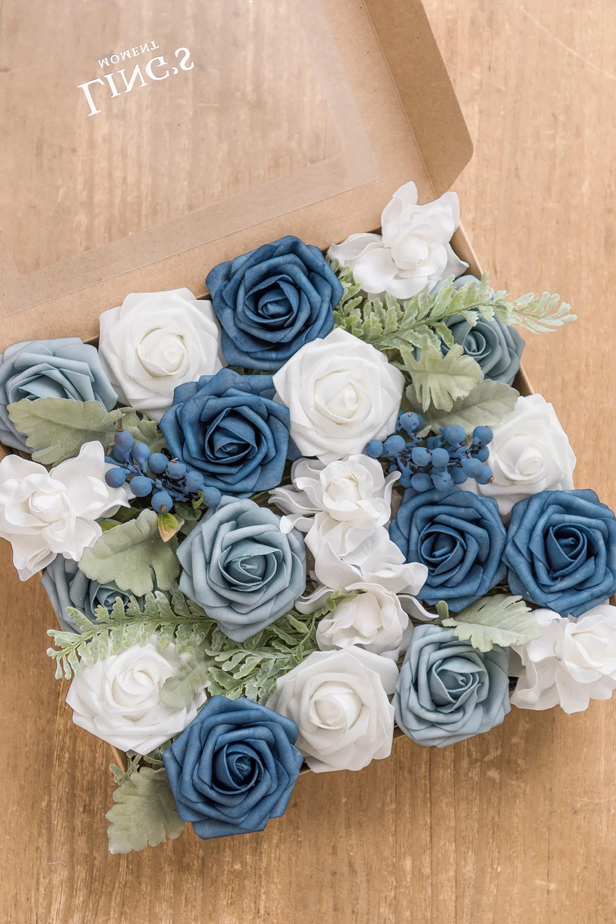 Designer Flower Boxes - Malinda Dusty Blue (Grand Box) | Clearance