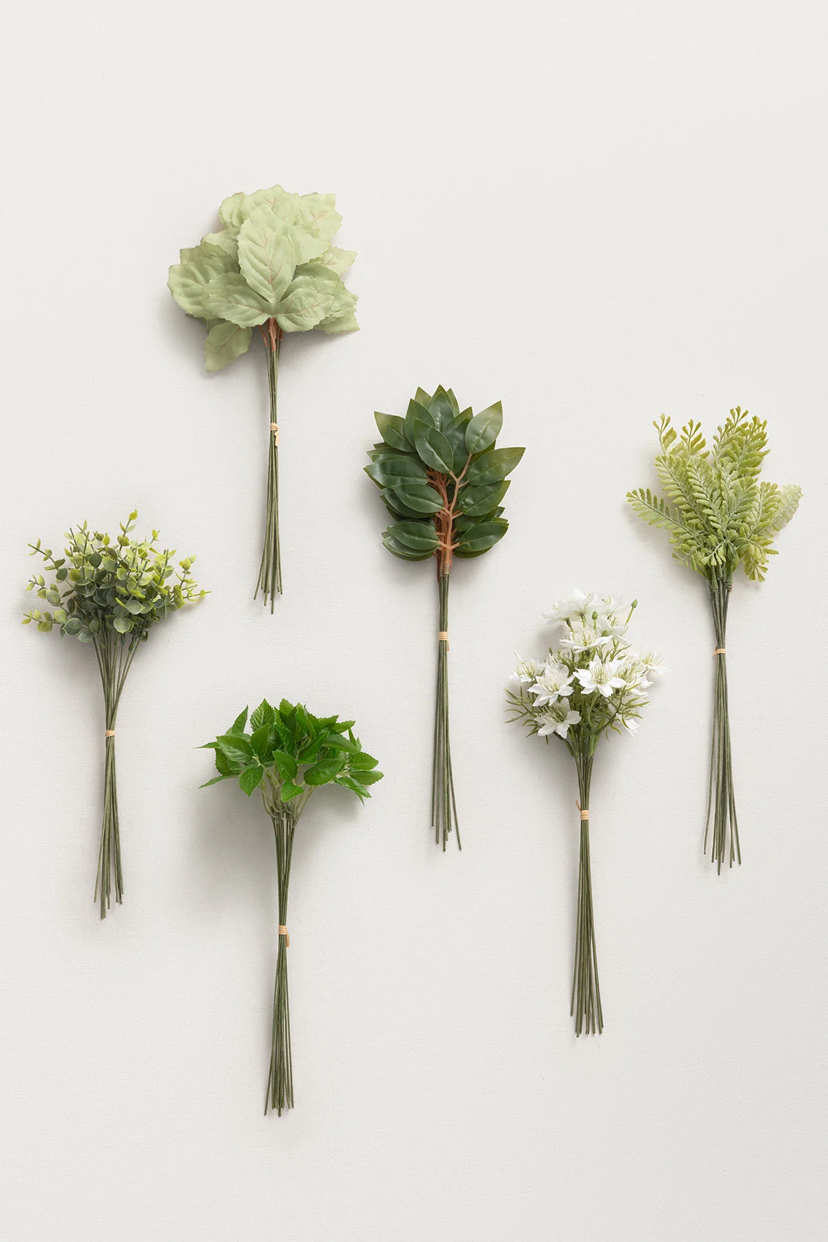 Dusty Rose & Nude with Olive Green Mixed Greenery - DIY Bridesmaid Bouquet Kit (Set of 4) - Image 3