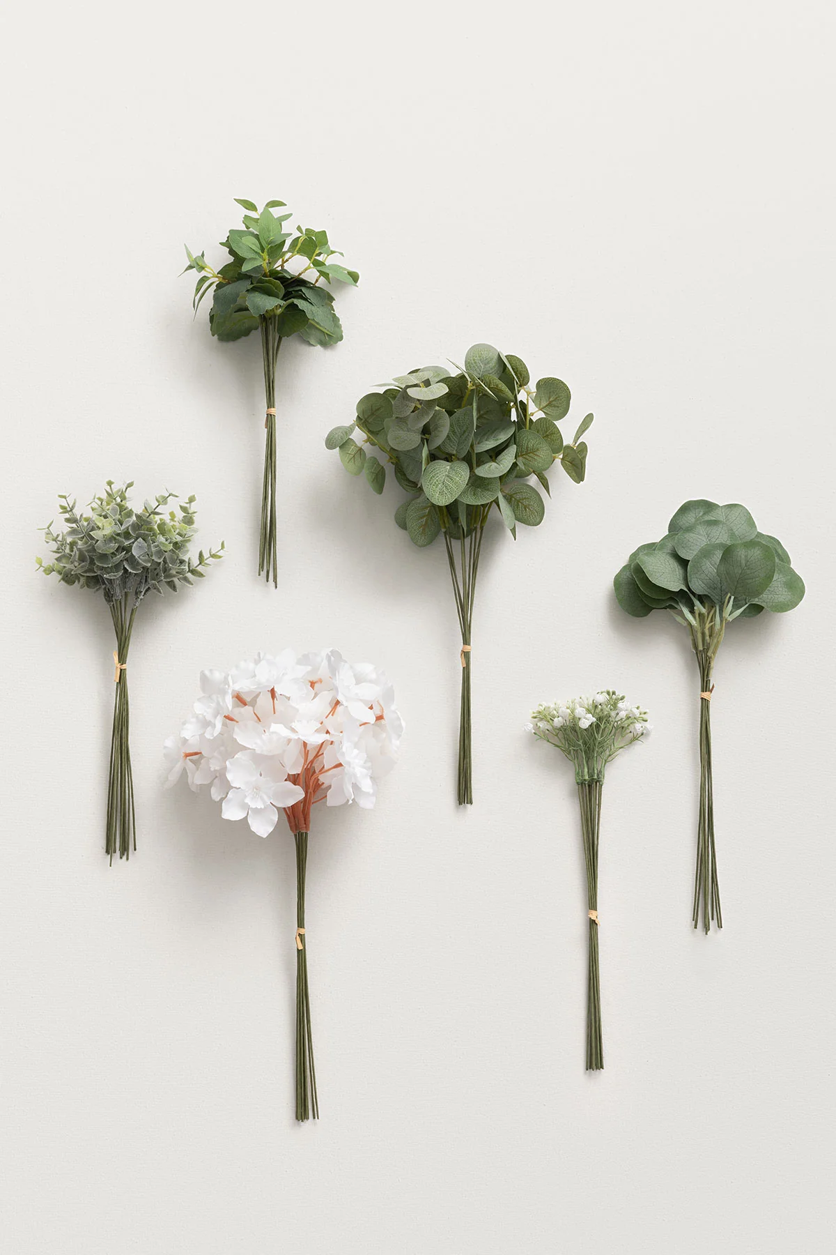 Blush & White with Kiwi Colada Mixed Greenery - DIY Bridesmaid Bouquet Kit (Set of 4) - Image 3