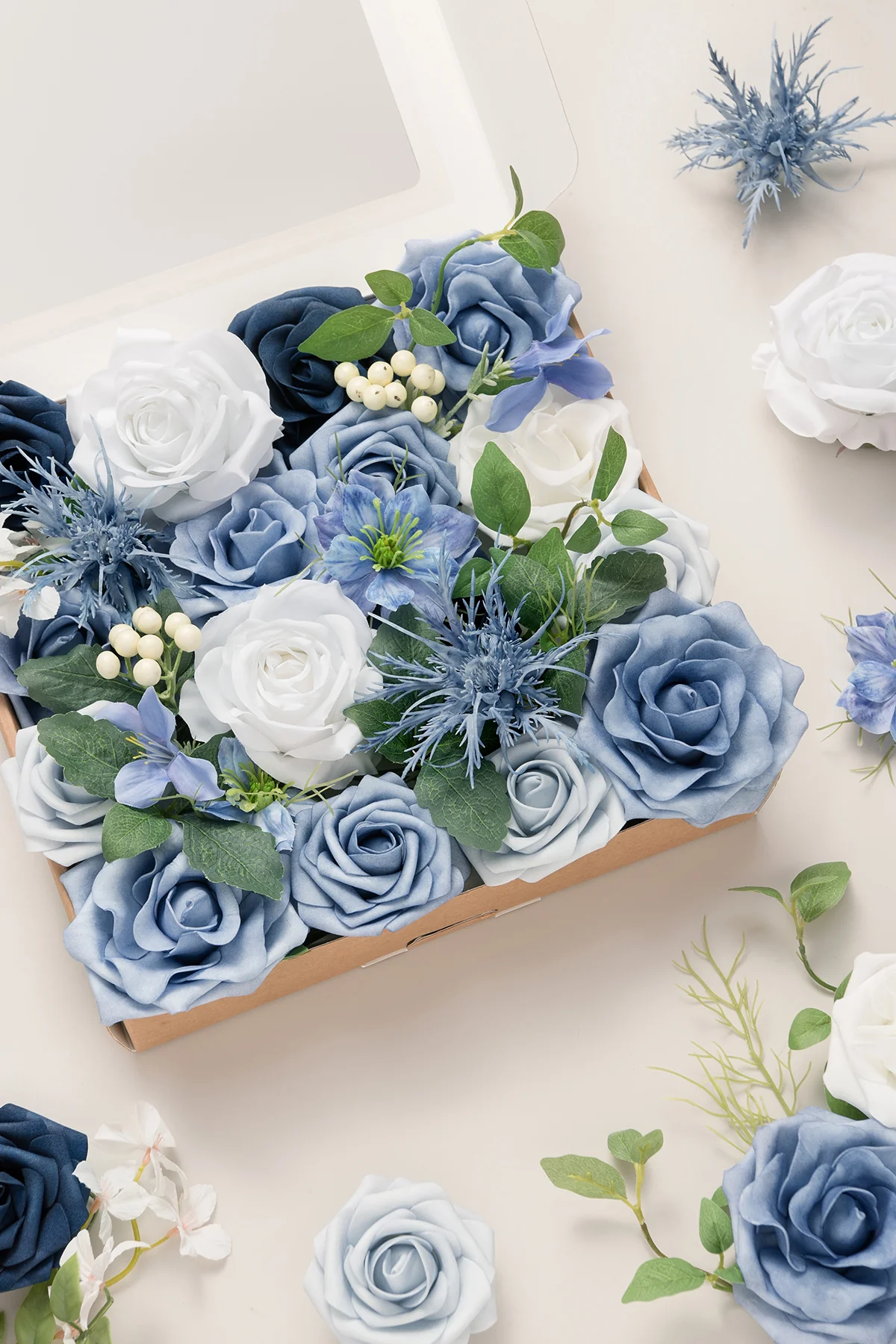 DIY Designer Flower Box in Timeless French Blue & White - Image 4