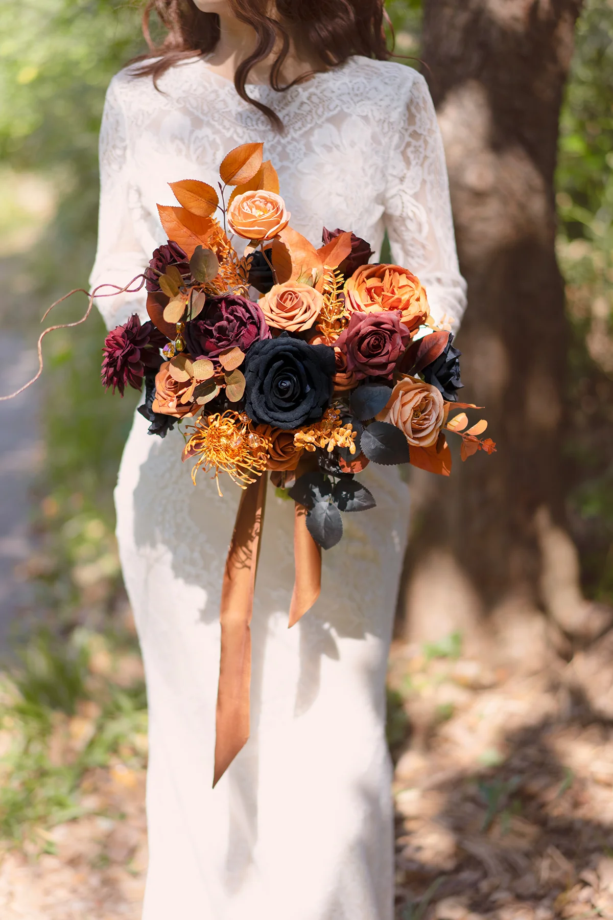 DIY Designer Flower Boxes in Black & Pumpkin Orange - Image 2