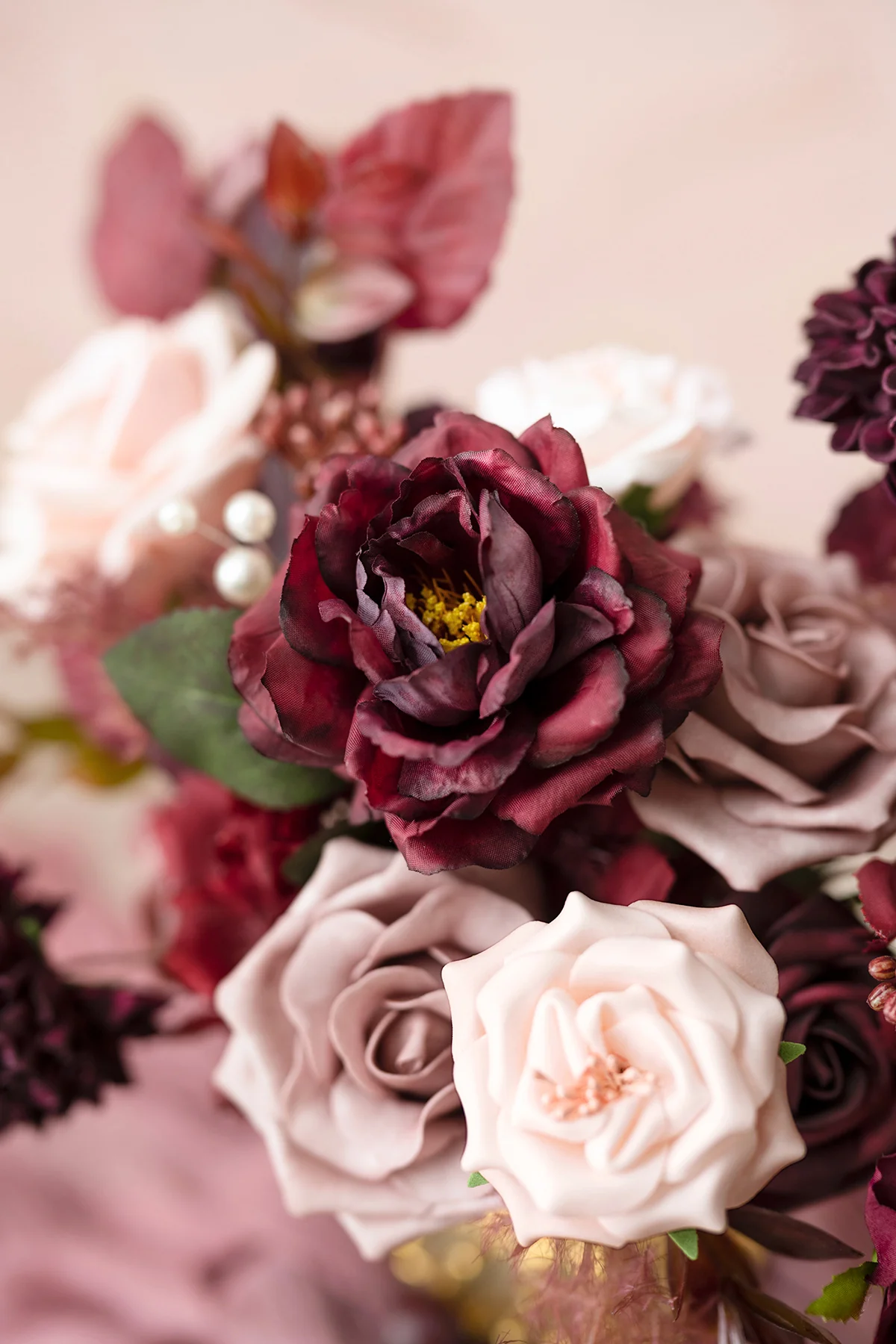 DIY Designer Flower Boxes in Burgundy & Dusty Rose Deluxe Box | Clearance - Image 6