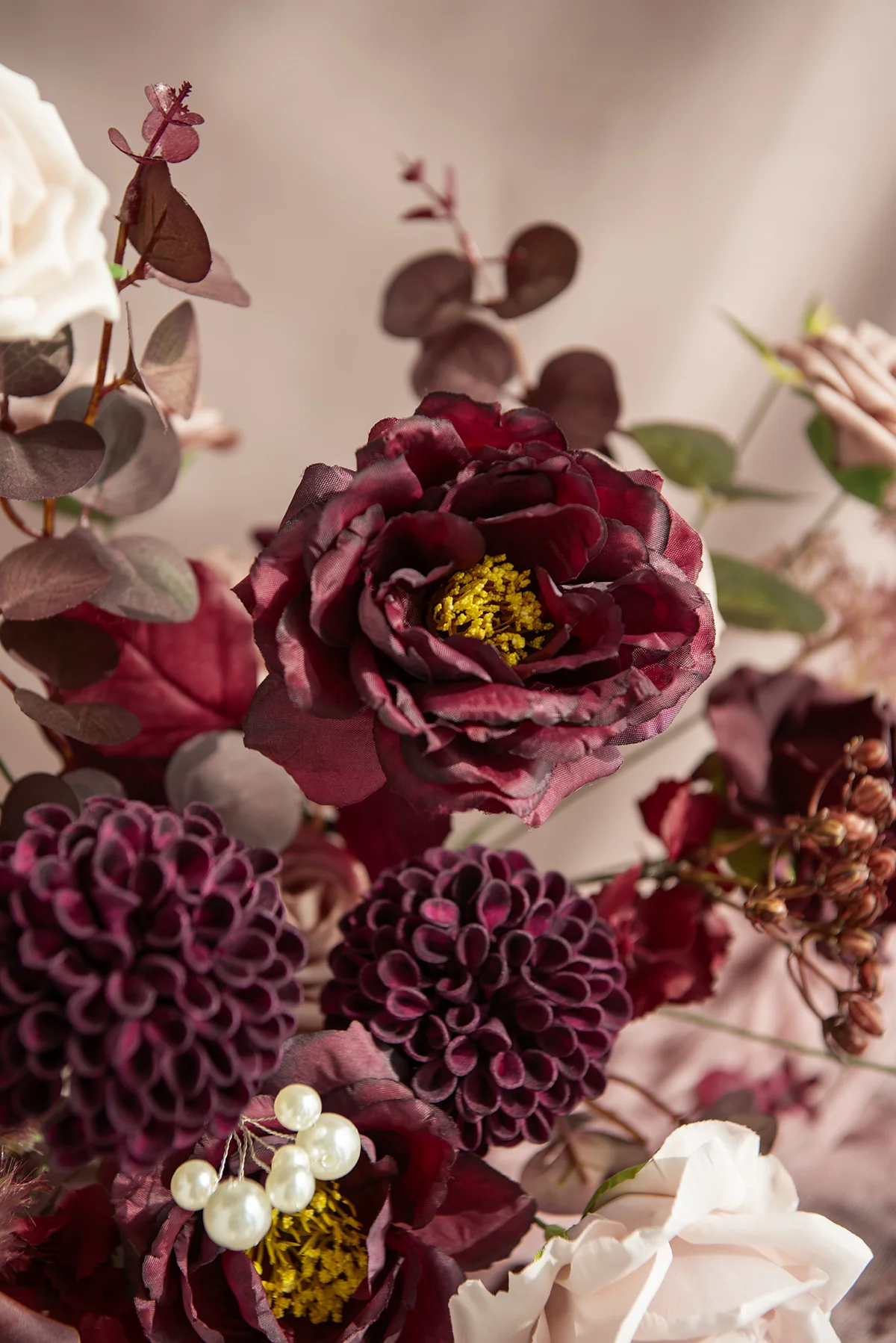 DIY Designer Flower Boxes in Burgundy & Dusty Rose Deluxe Box | Clearance - Image 8