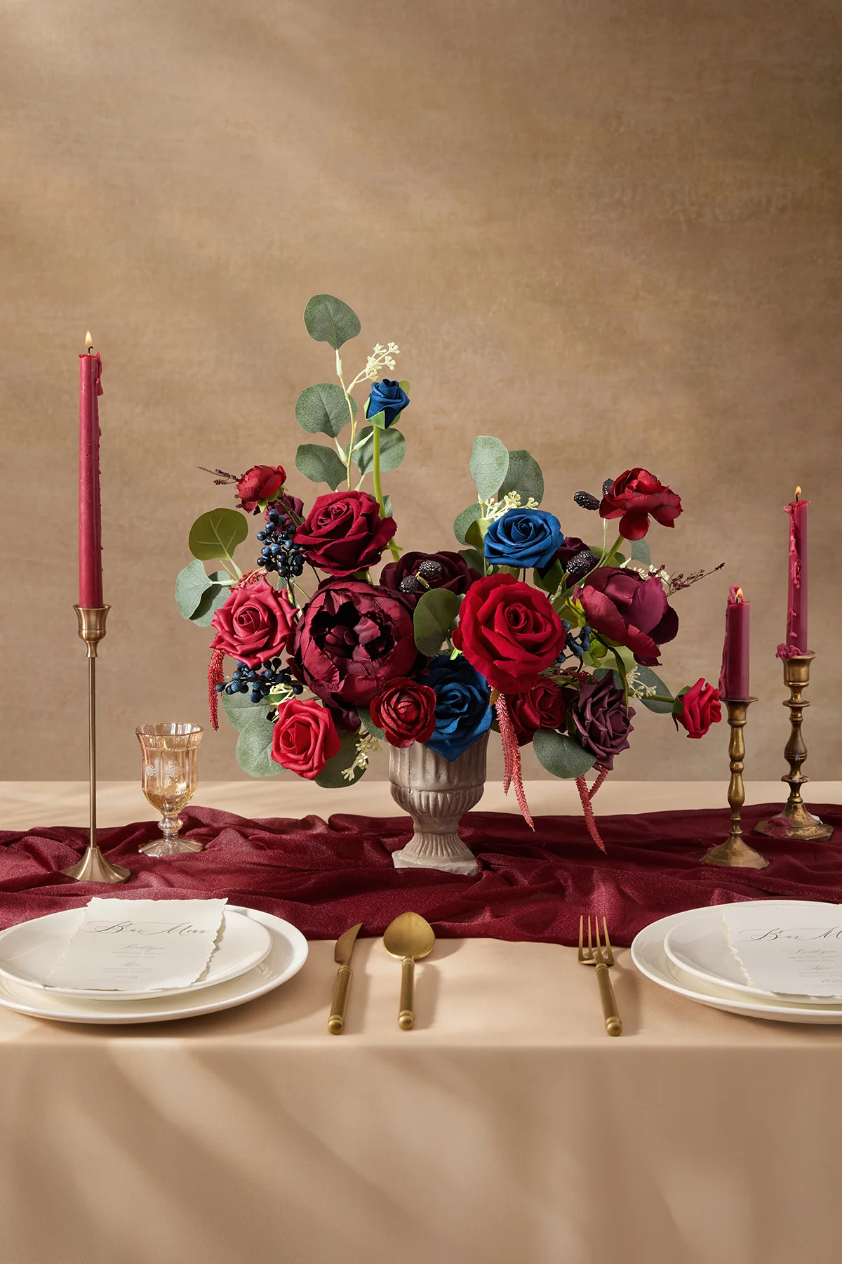 DIY Designer Flower Boxes in Burgundy & Navy (Grand Box) - Image 2