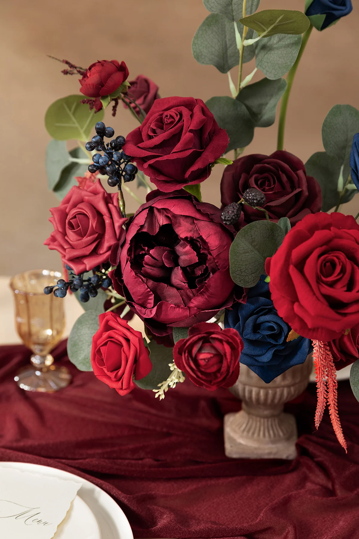DIY Designer Flower Boxes in Burgundy & Navy (Grand Box) - Image 3