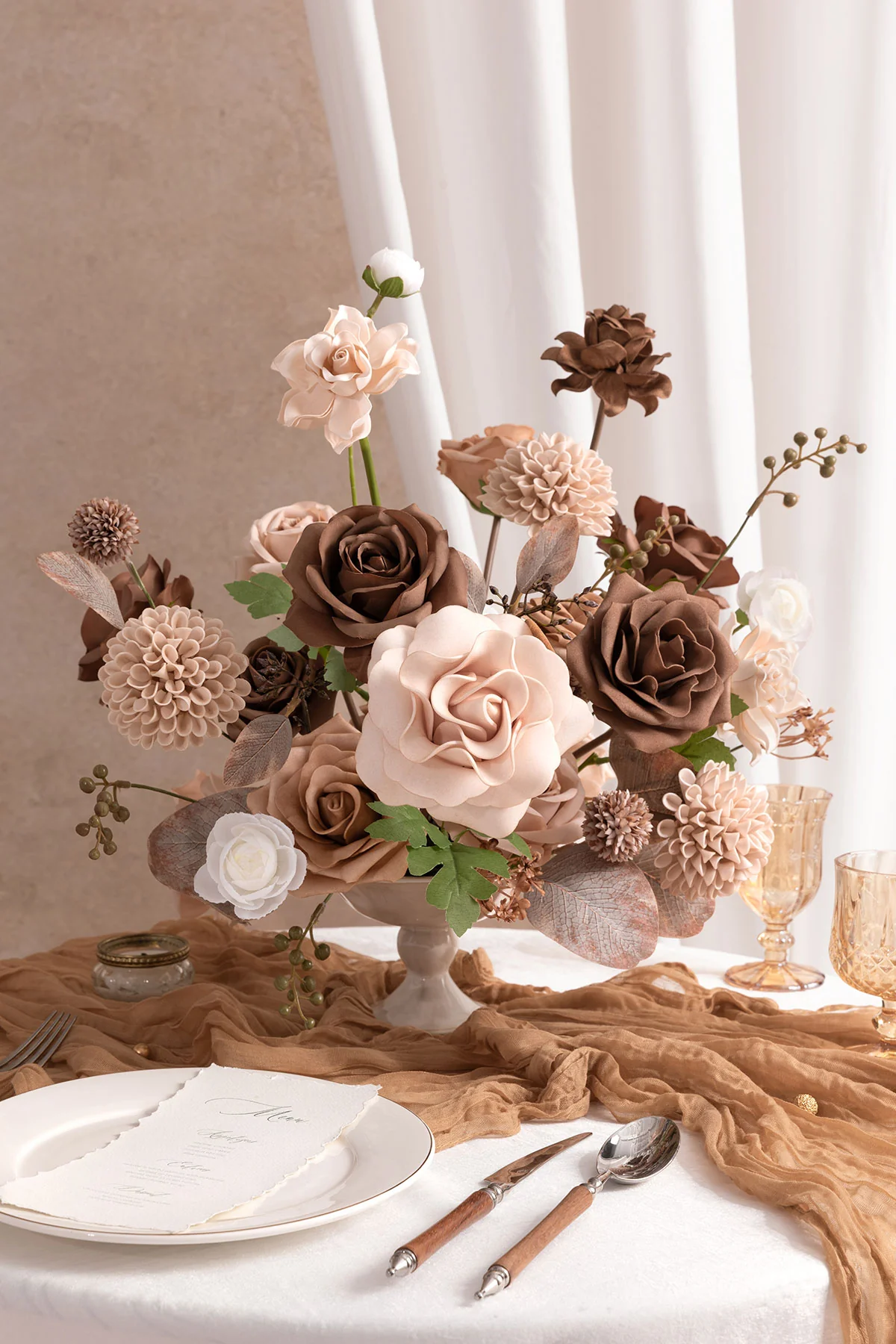 DIY Designer Flower Boxes in Earth Brown & Sand Beige - Image 3