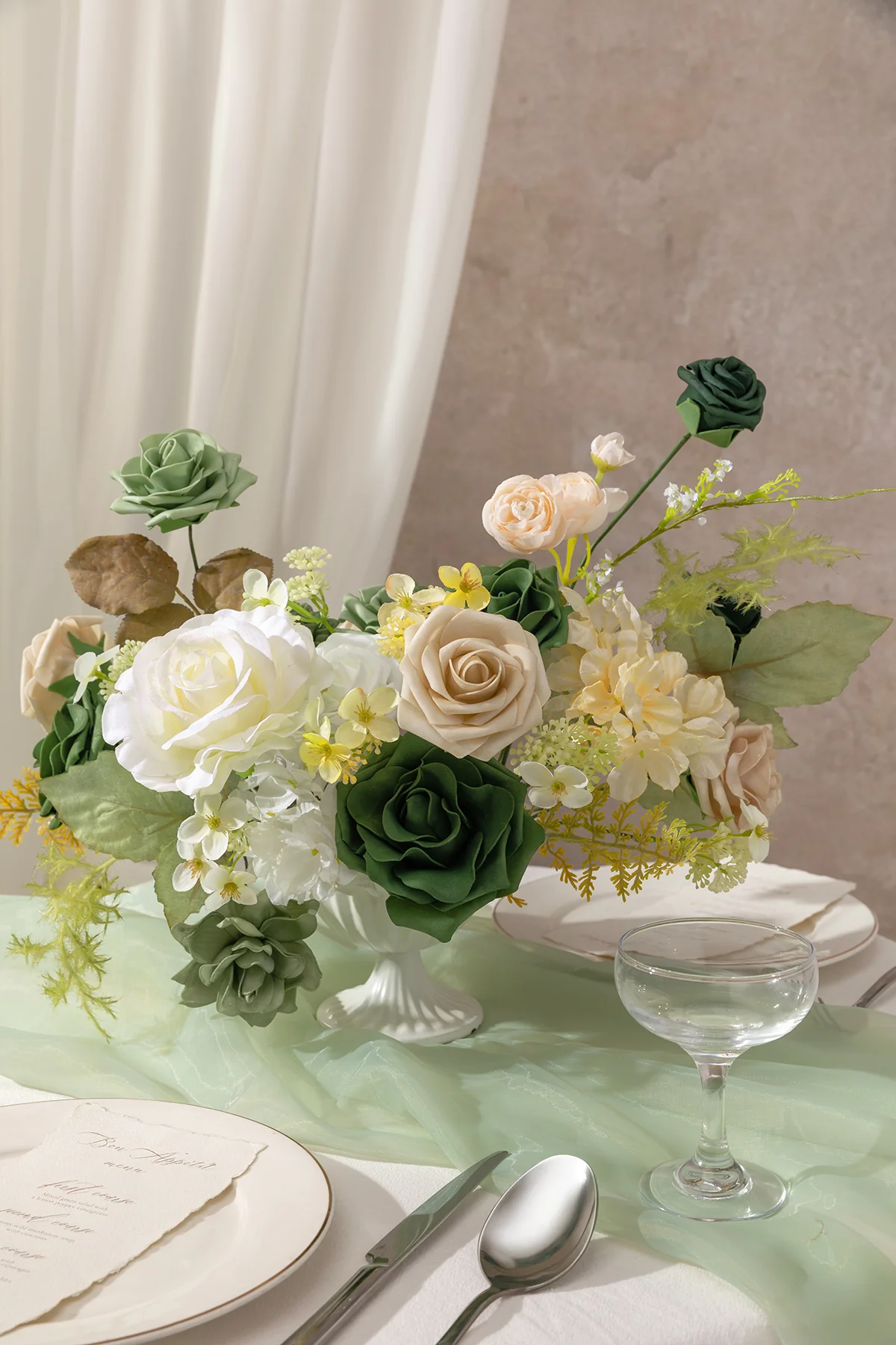 Natural White & Ivory Designer Flower Boxes - Image 51