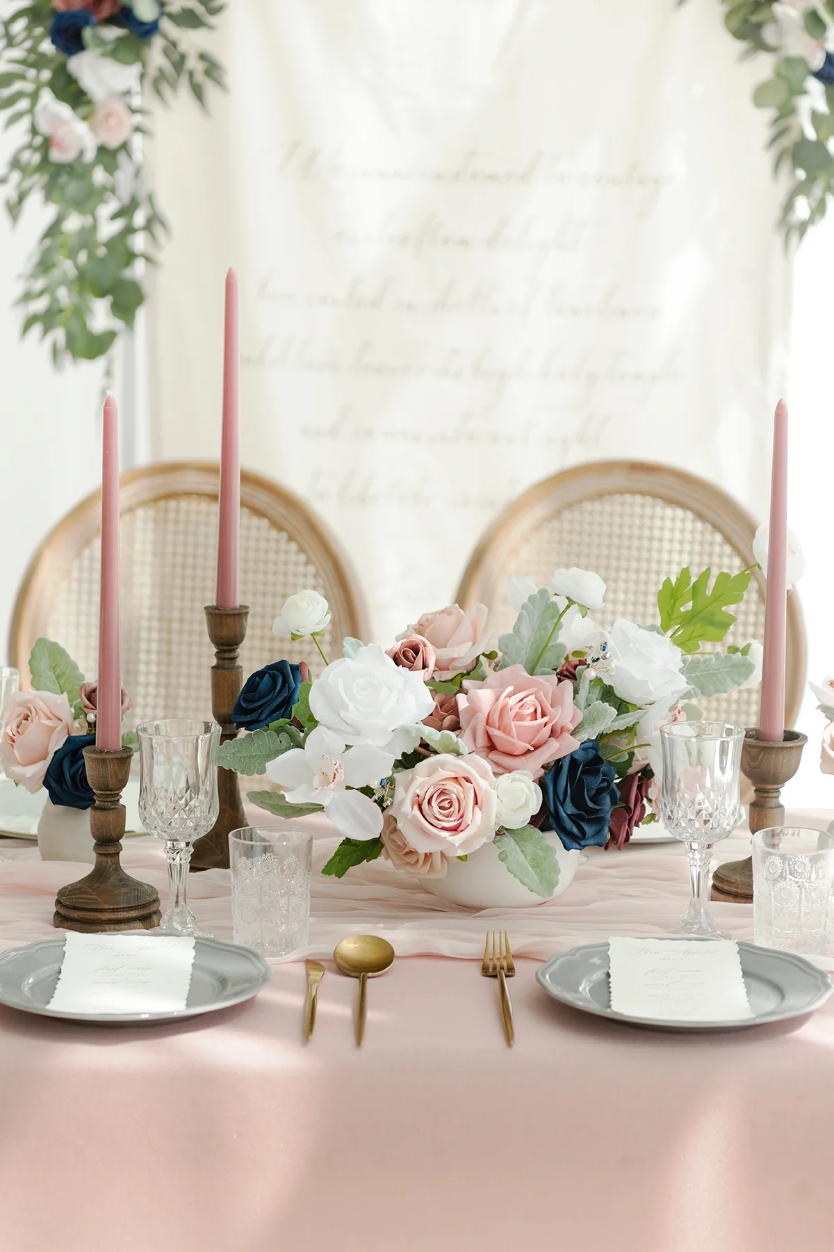 DIY Designer Flower Boxes in Kiera Dusty Rose & Navy Grand Box | Clearance - Image 3