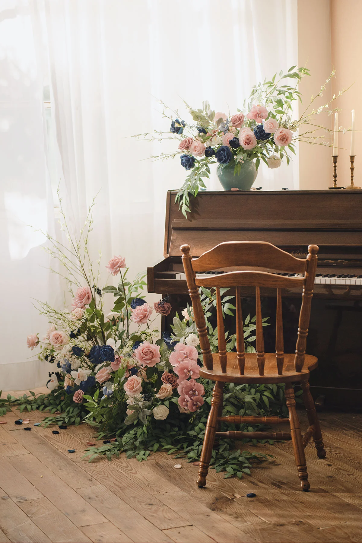 DIY Designer Flower Boxes in Kiera Dusty Rose & Navy Grand Box | Clearance - Image 4