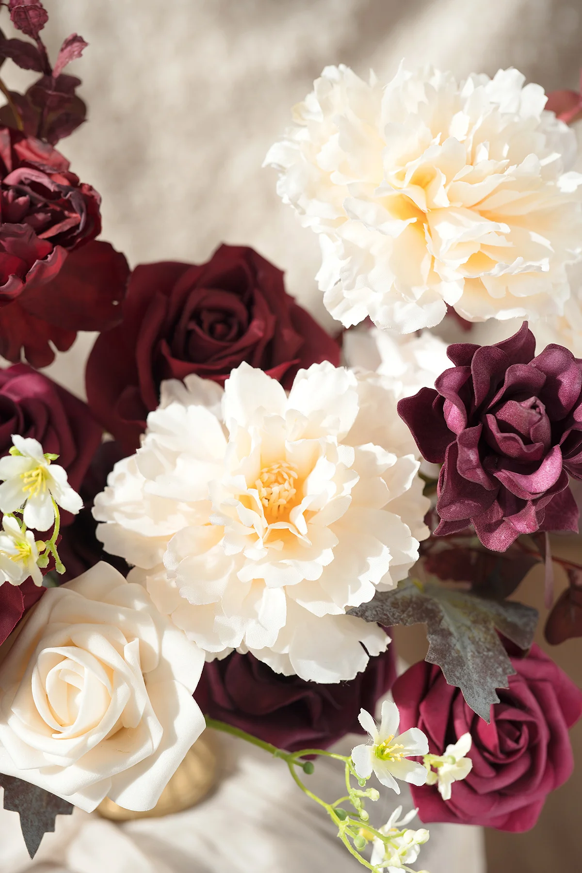 DIY Designer Flower Boxes in Marsala & Cream (Grand Box) - Image 3