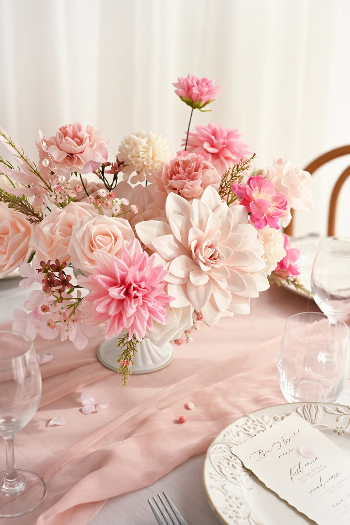 DIY Designer Flower Boxes in Blush & Hot Pink (Deluxe Combo) - Image 2
