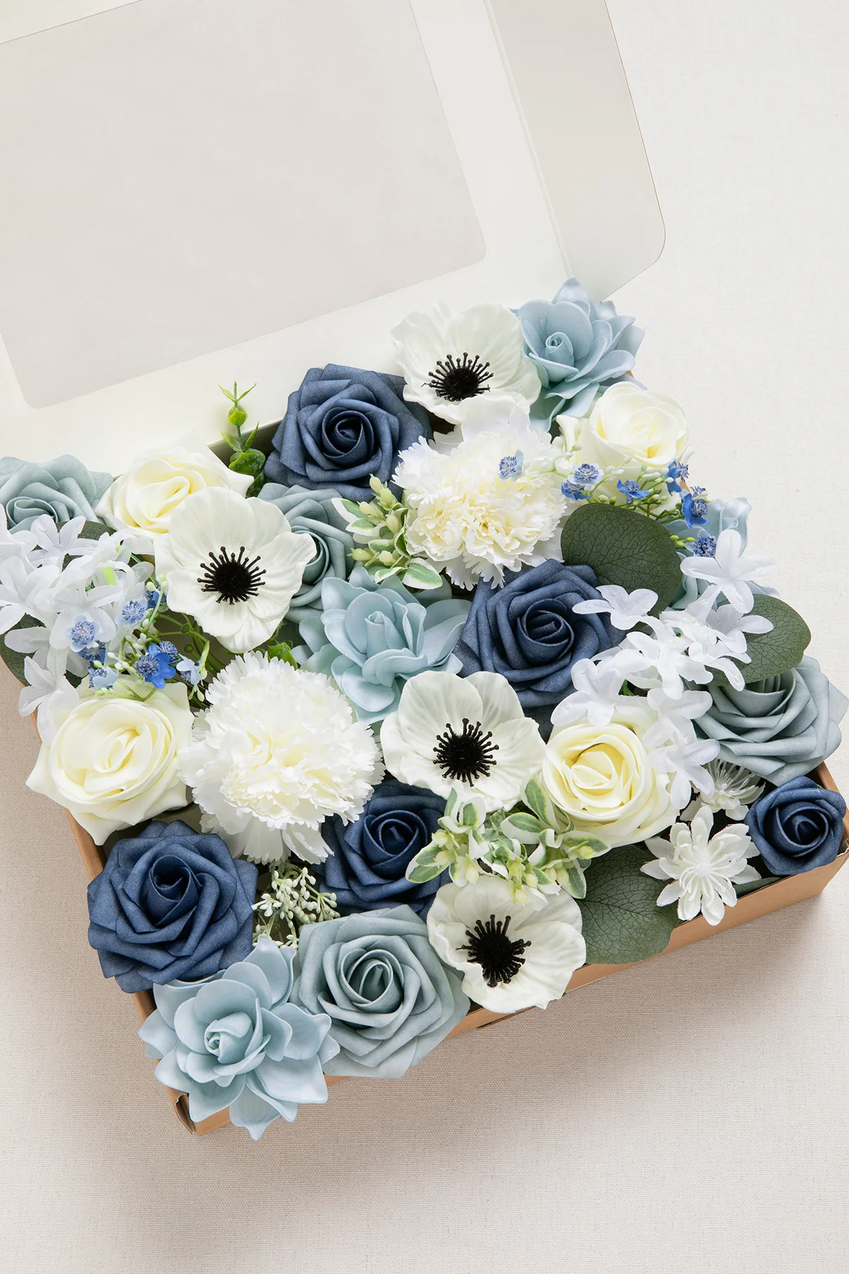 DIY Designer Flower Boxes in Dusty Blue & Navy - Image 26