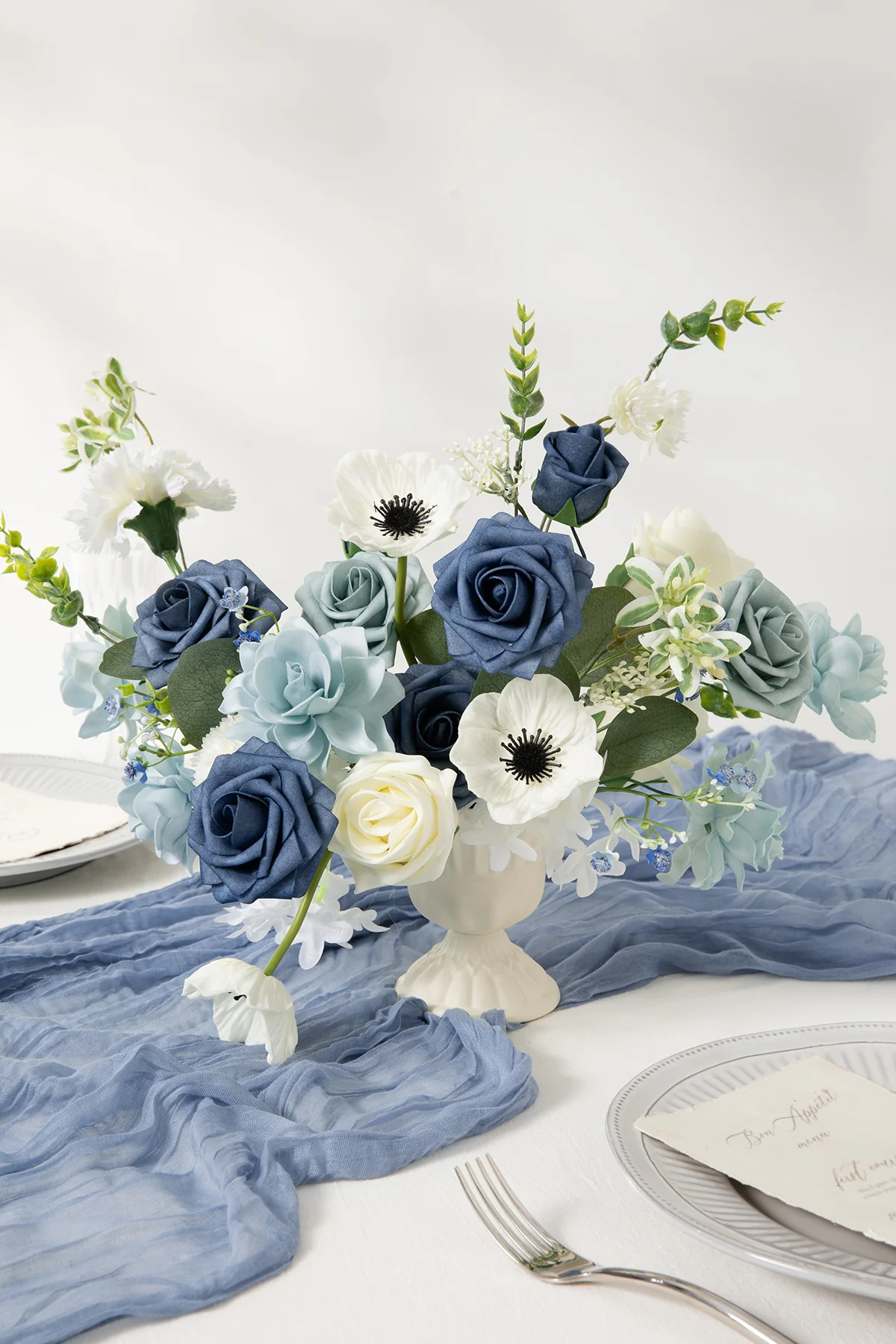 DIY Designer Flower Boxes in Dusty Blue & Navy - Image 27
