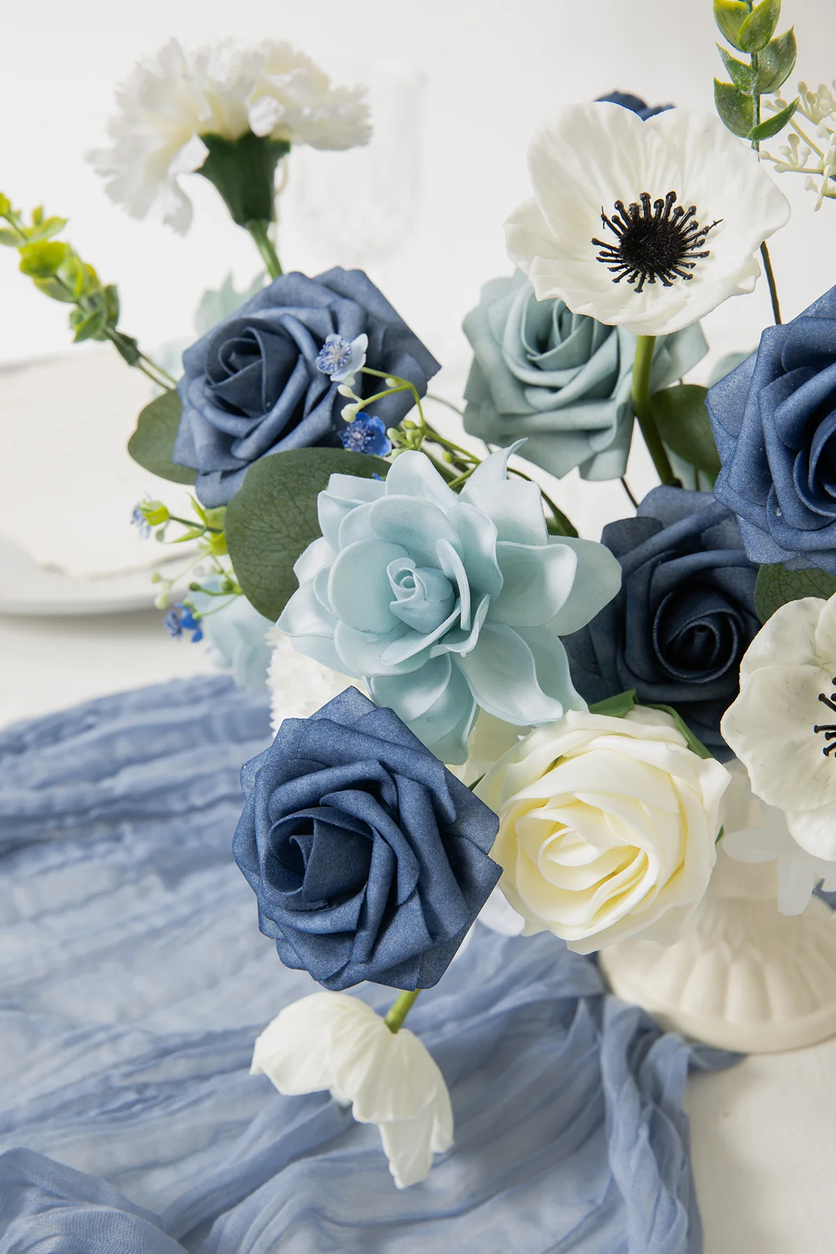 DIY Designer Flower Boxes in Dusty Blue & Navy - Image 28