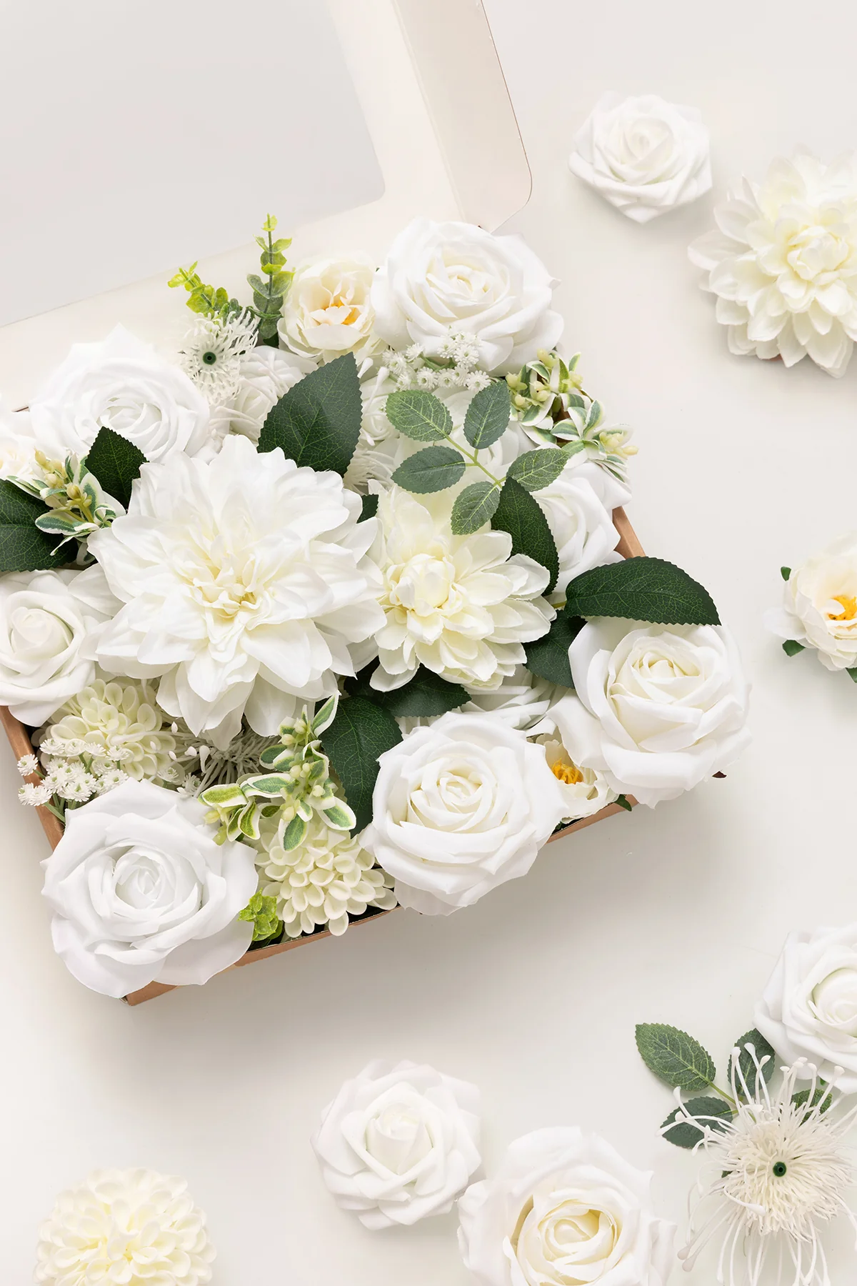 DIY Designer Flower Boxes in Natacha White & Ivory - Image 3