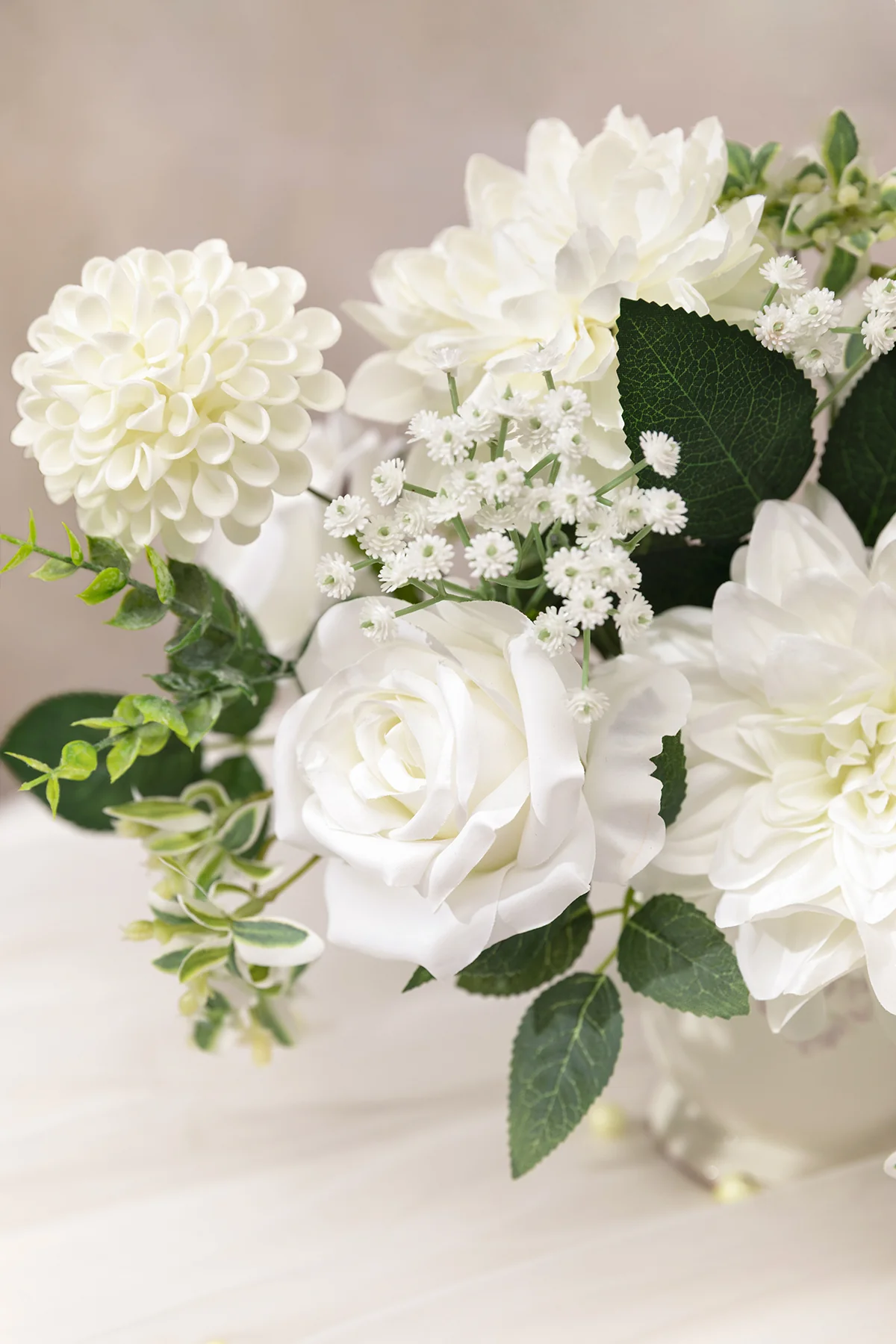 DIY Designer Flower Boxes in Natacha White & Ivory - Image 5
