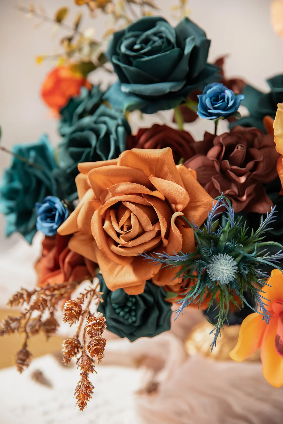 DIY Kits For Centerpieces in Teal Green & Burnt Orange | Clearance - Image 6