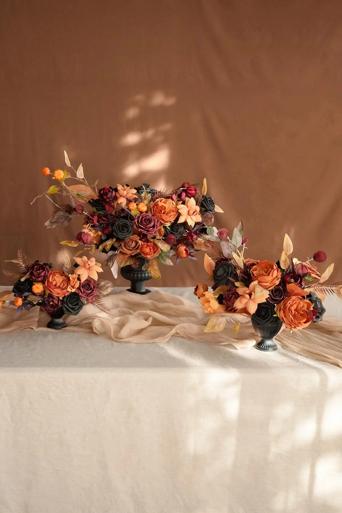 DIY Supporting Flower Boxes in Black & Pumpkin Orange - Image 4