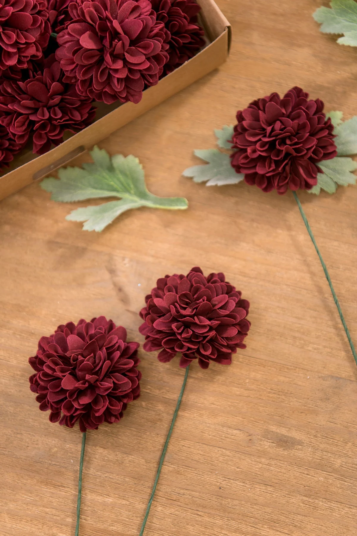 DIY Supporting Flower Boxes in Burgundy & Dusty Rose - Image 10