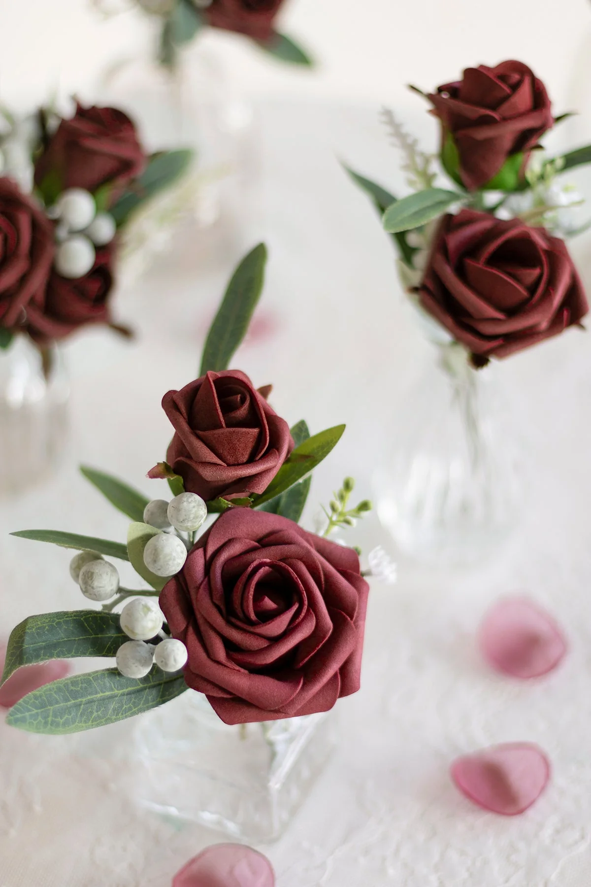 DIY Supporting Flower Boxes in Burgundy & Dusty Rose - Image 16