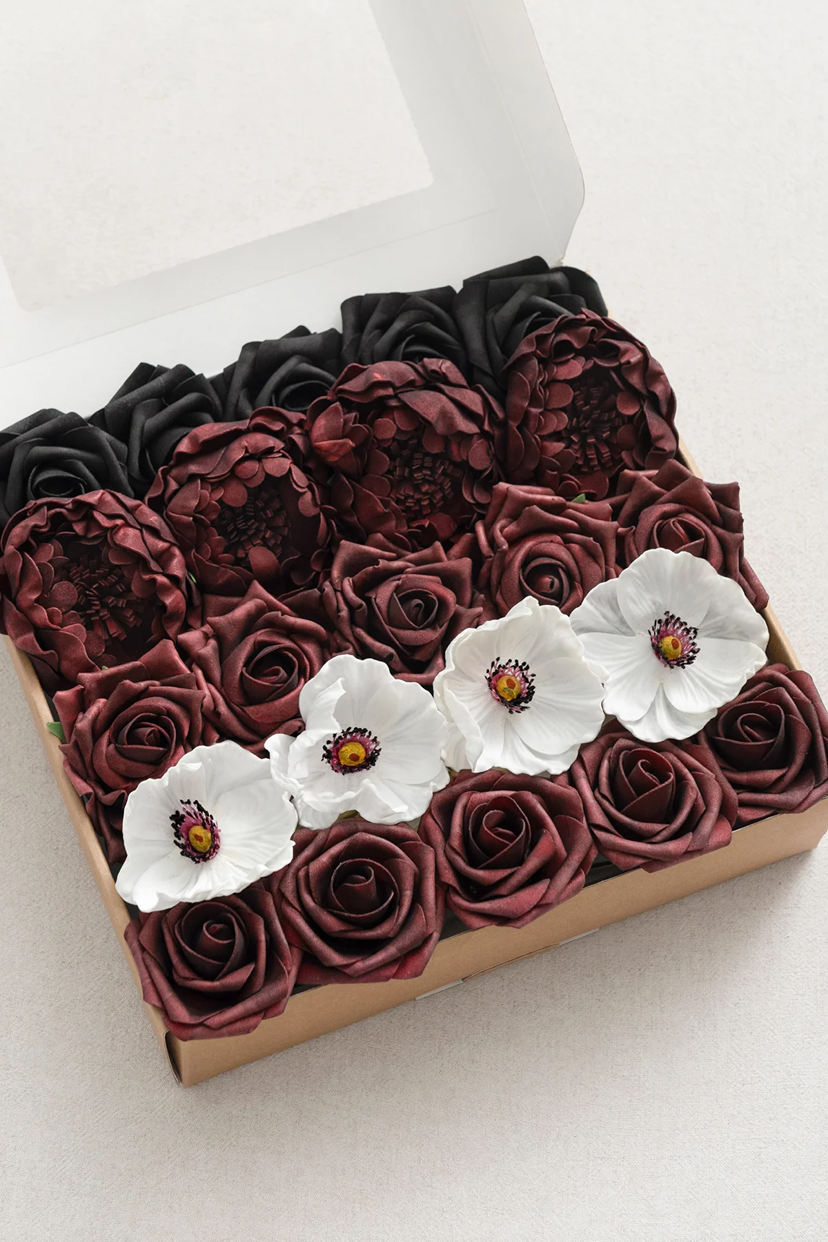 DIY Supporting Flower Boxes in Burgundy & Dusty Rose - Image 27