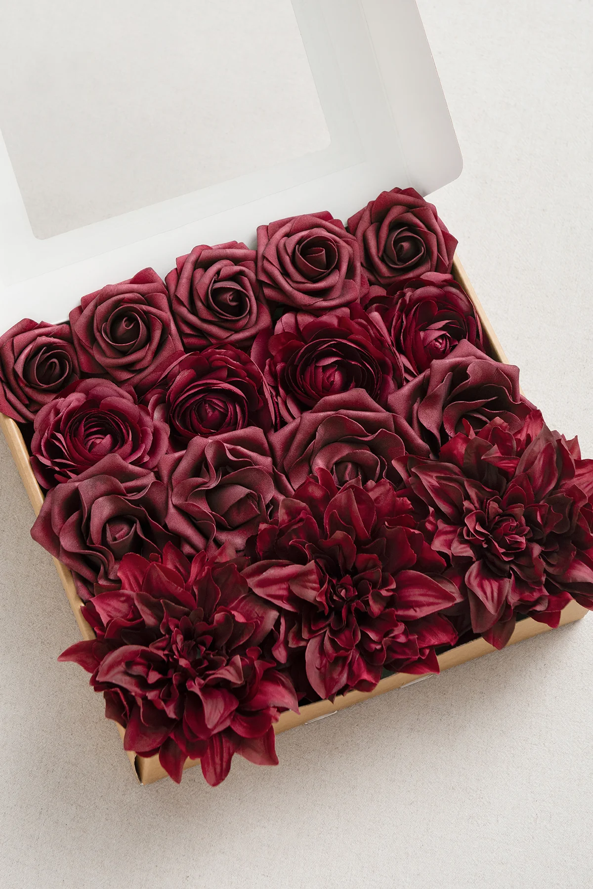 DIY Supporting Flower Boxes in Burgundy & Dusty Rose - Image 30