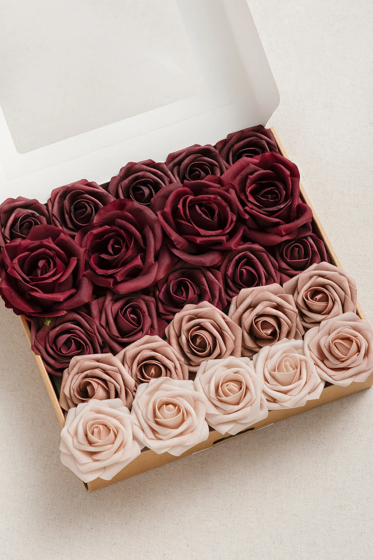 DIY Supporting Flower Boxes in Burgundy & Dusty Rose - Image 31